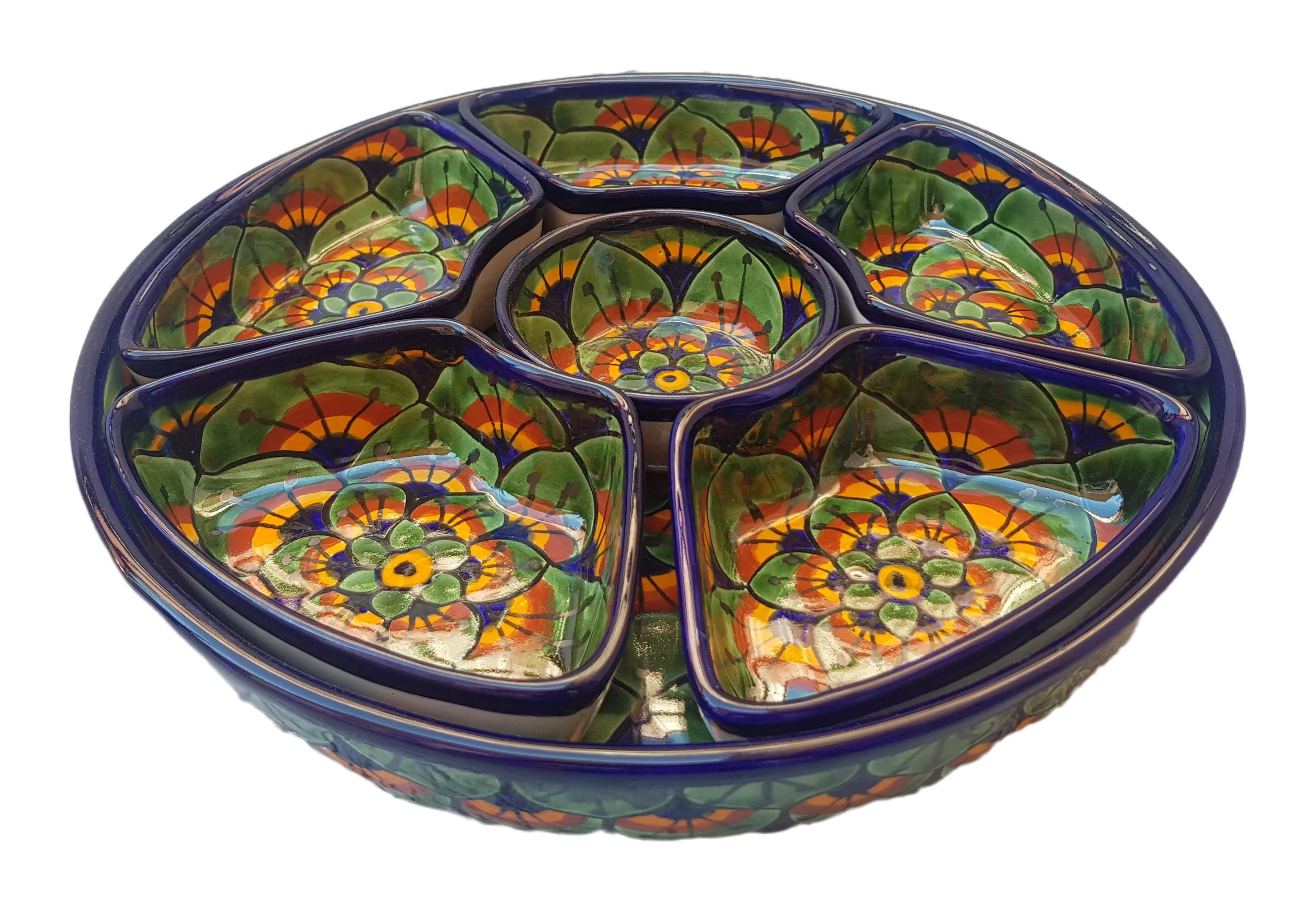 Talavera-style bowl for dipping, appetisers or other finger-foods