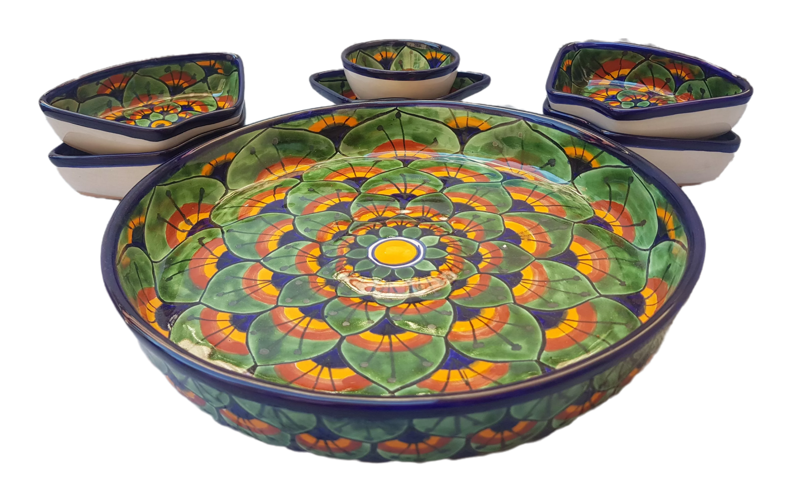 Talavera-style bowl for dipping, appetisers or other finger-foods