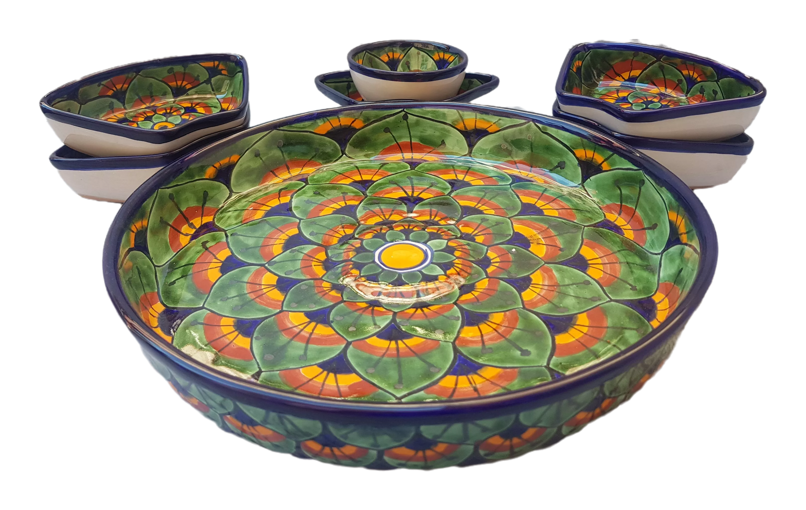 Talavera-style bowl for dipping, appetisers or other finger-foods