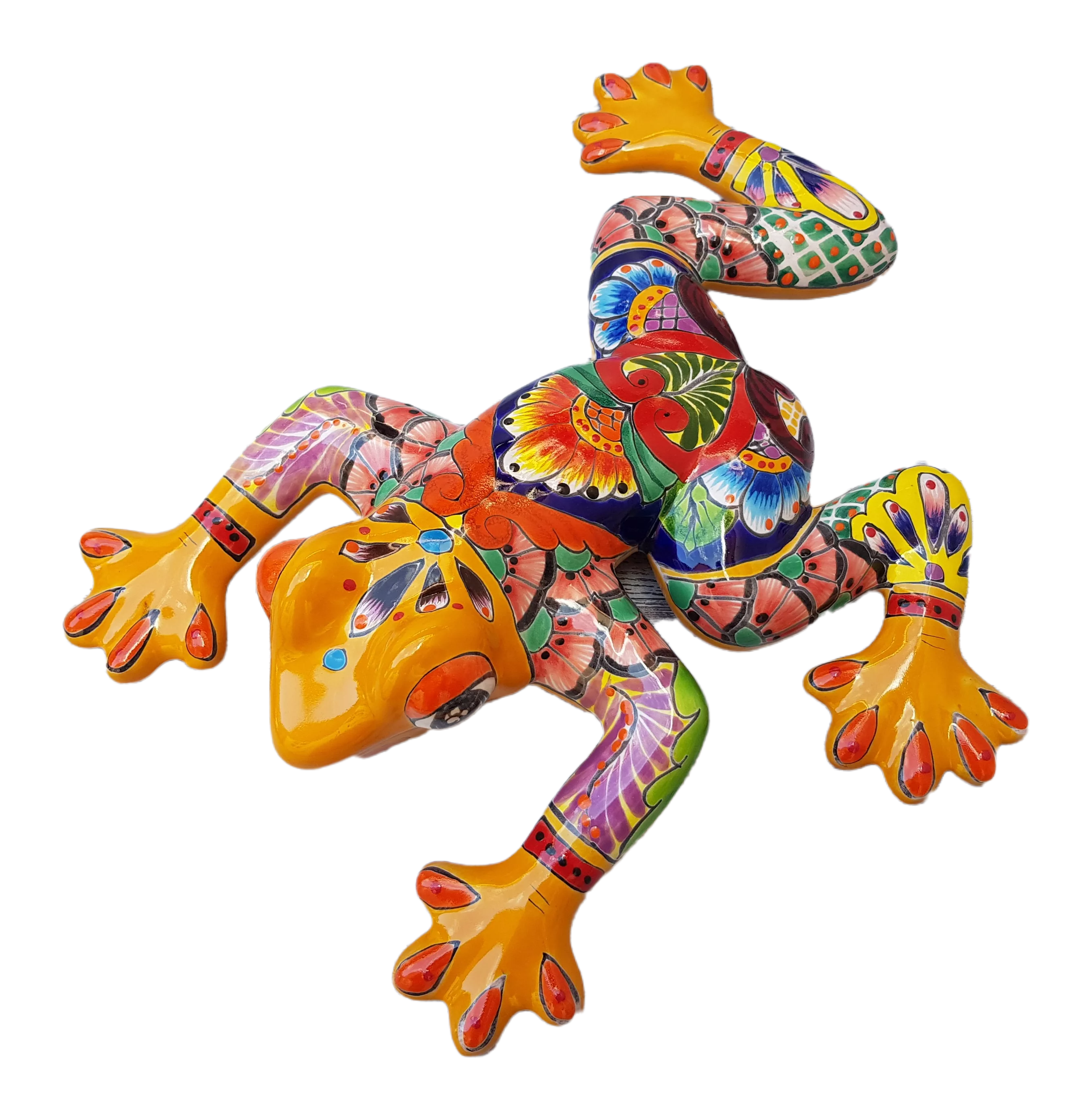 Talavera – style Large Frog