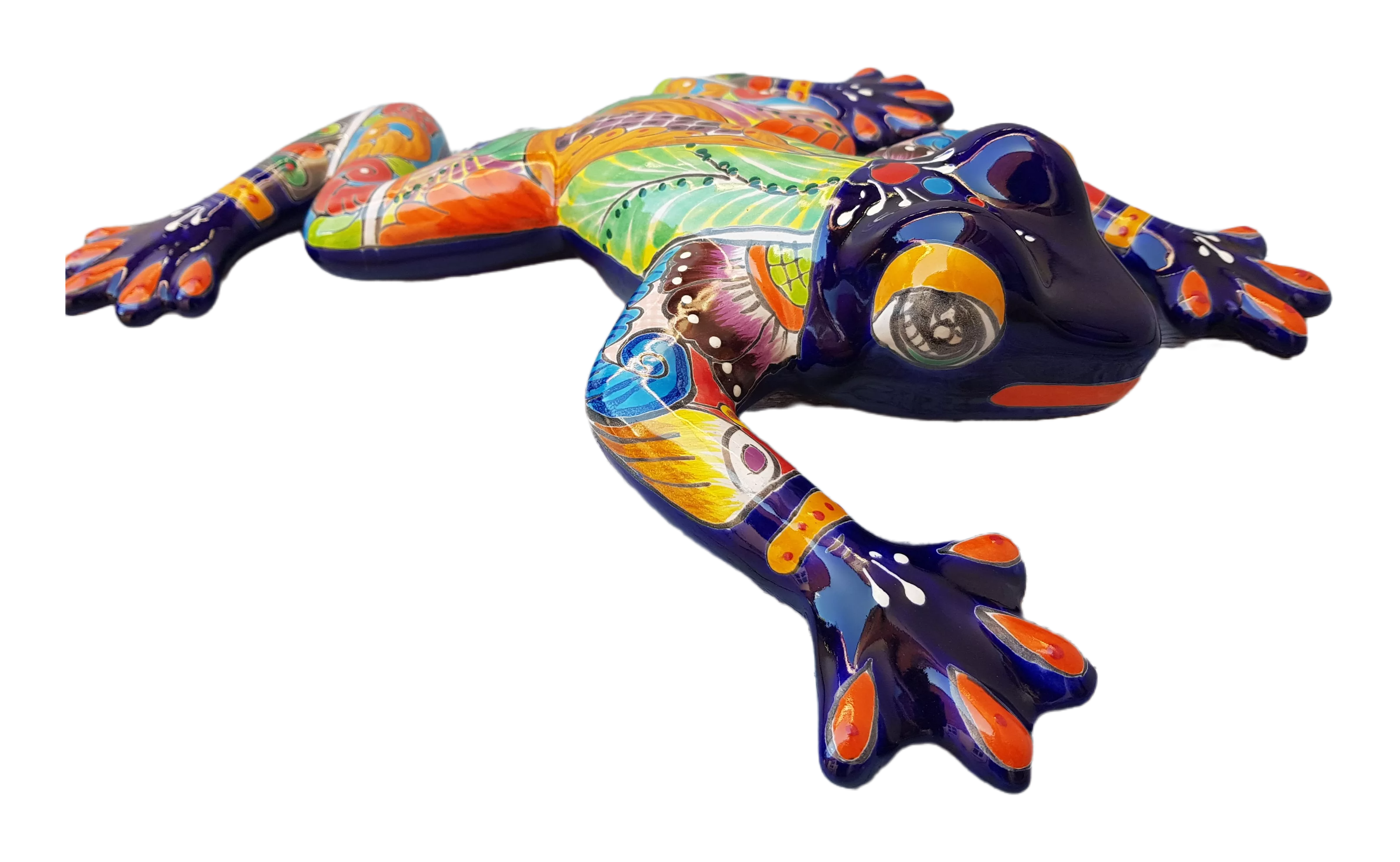 Talavera - style Large Frog