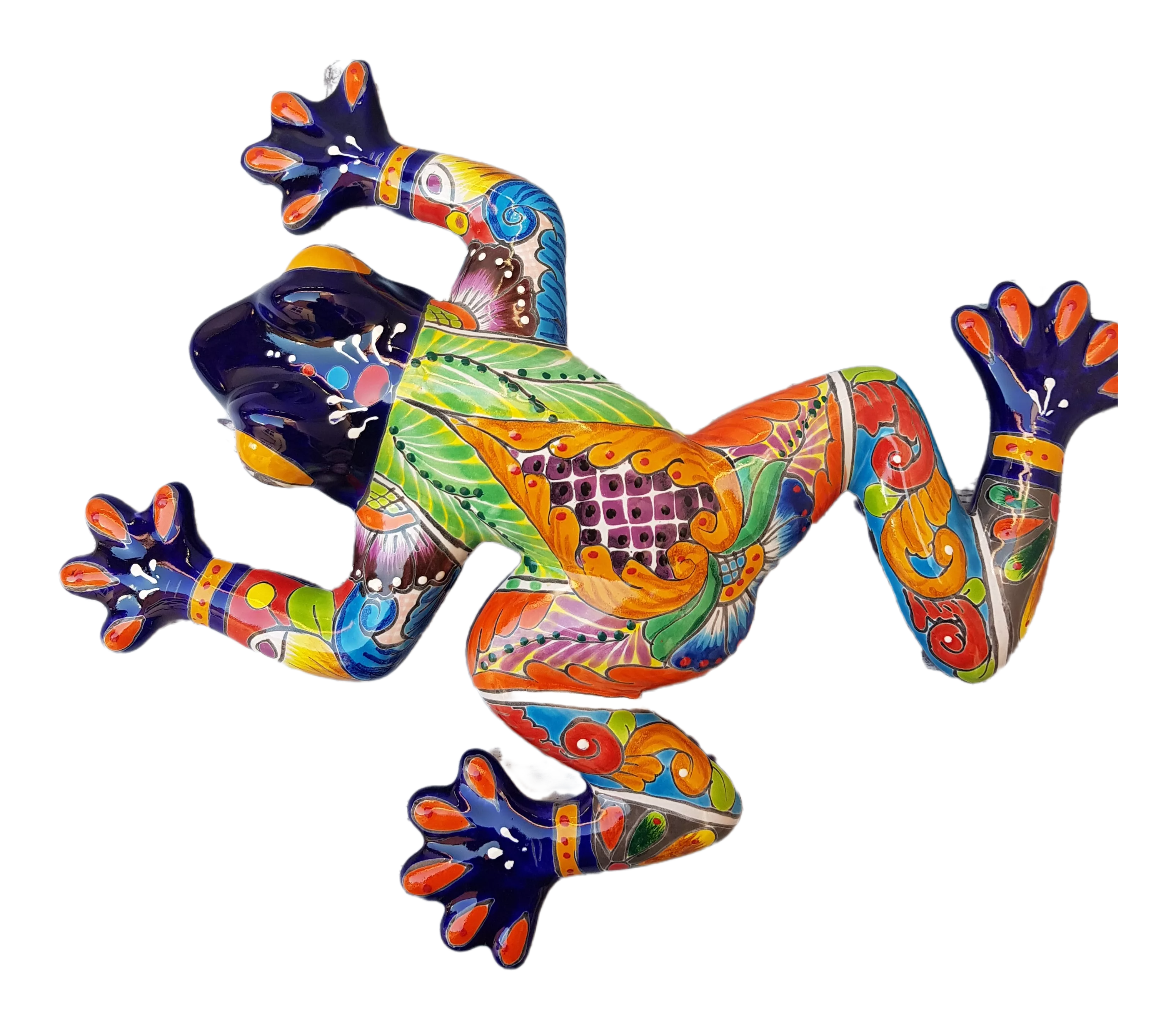 Talavera - style Large Frog