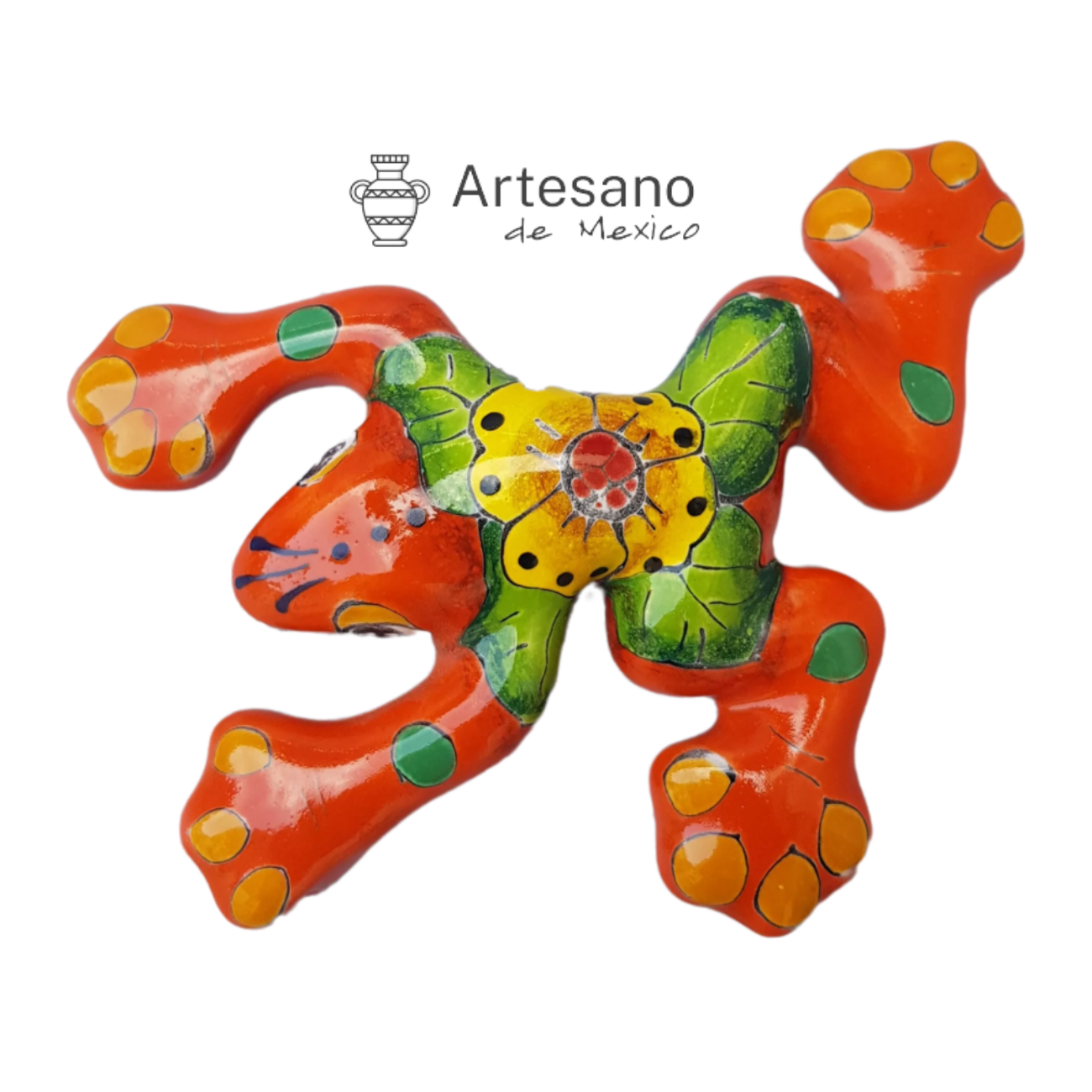 Talavera – style Small Frog