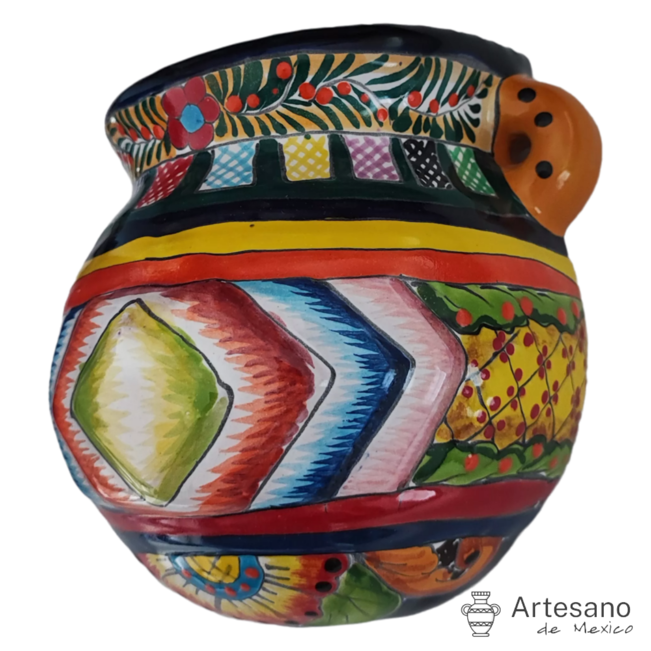Talavera - style Wall Hanging Flower Pot