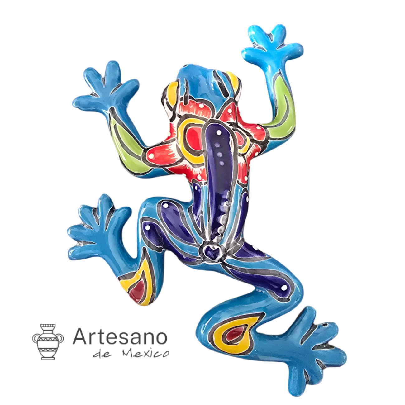 Talavera - style Medium Frog