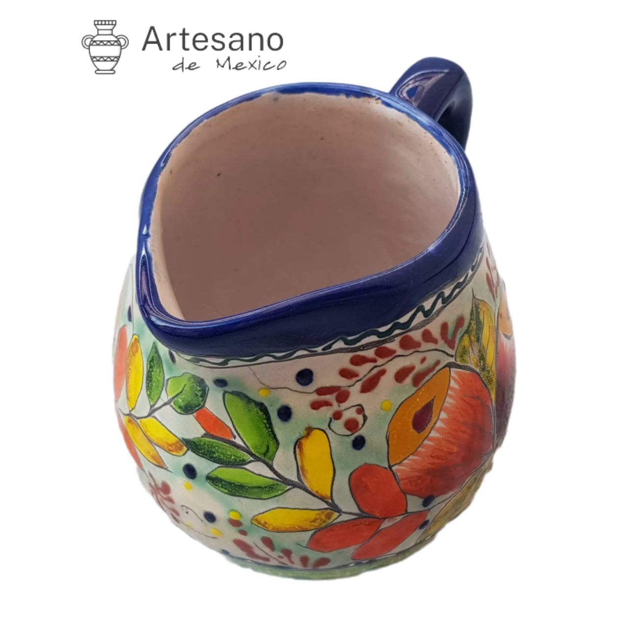 MEXICAN TALAVERA CERAMIC MILK/CREAMER JUG