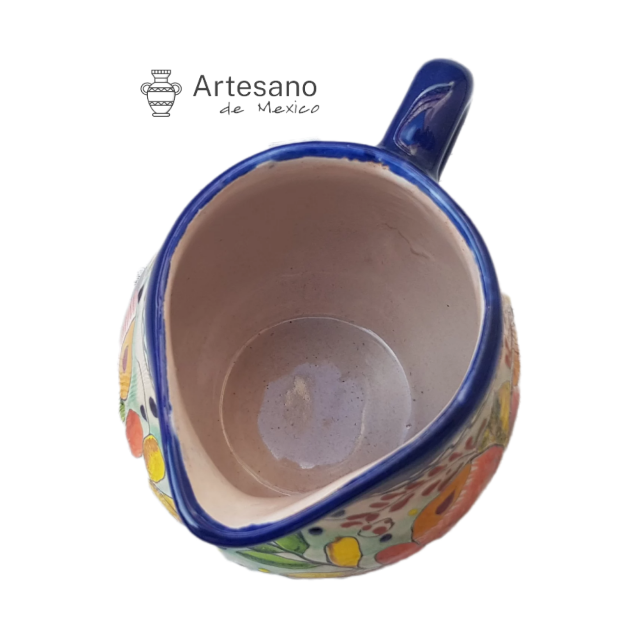 MEXICAN TALAVERA CERAMIC MILK/CREAMER JUG