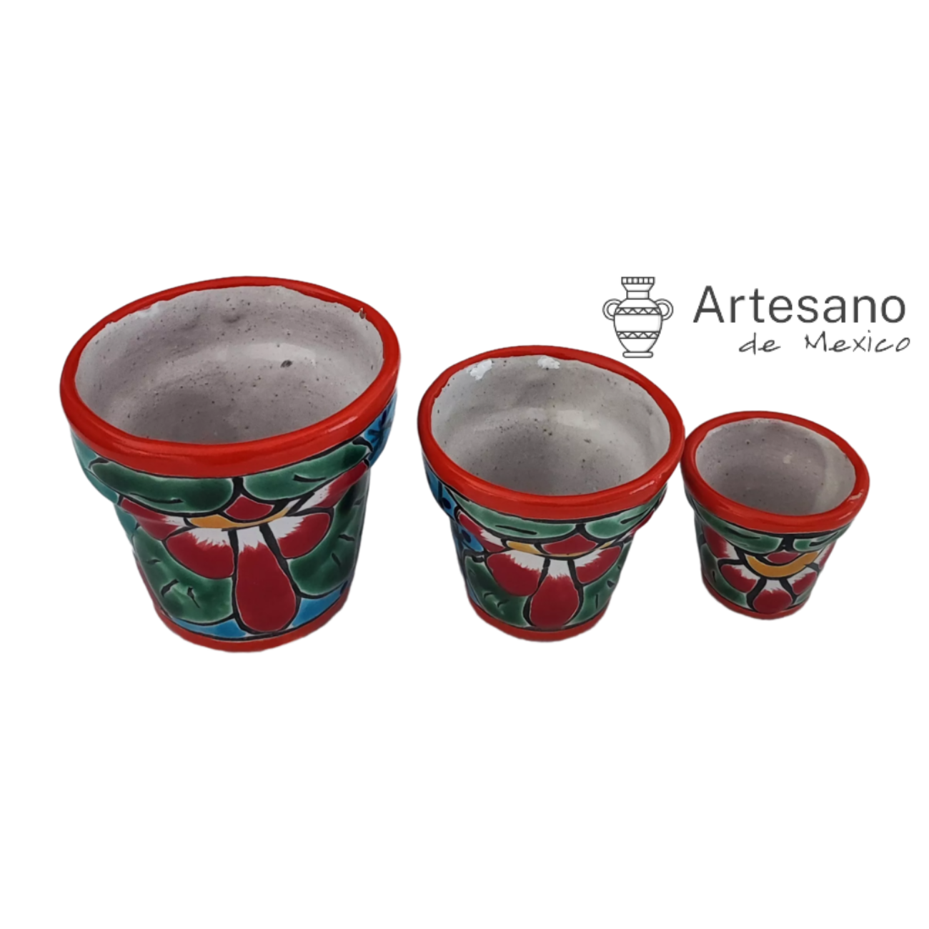Talavera -style Mini Pot set