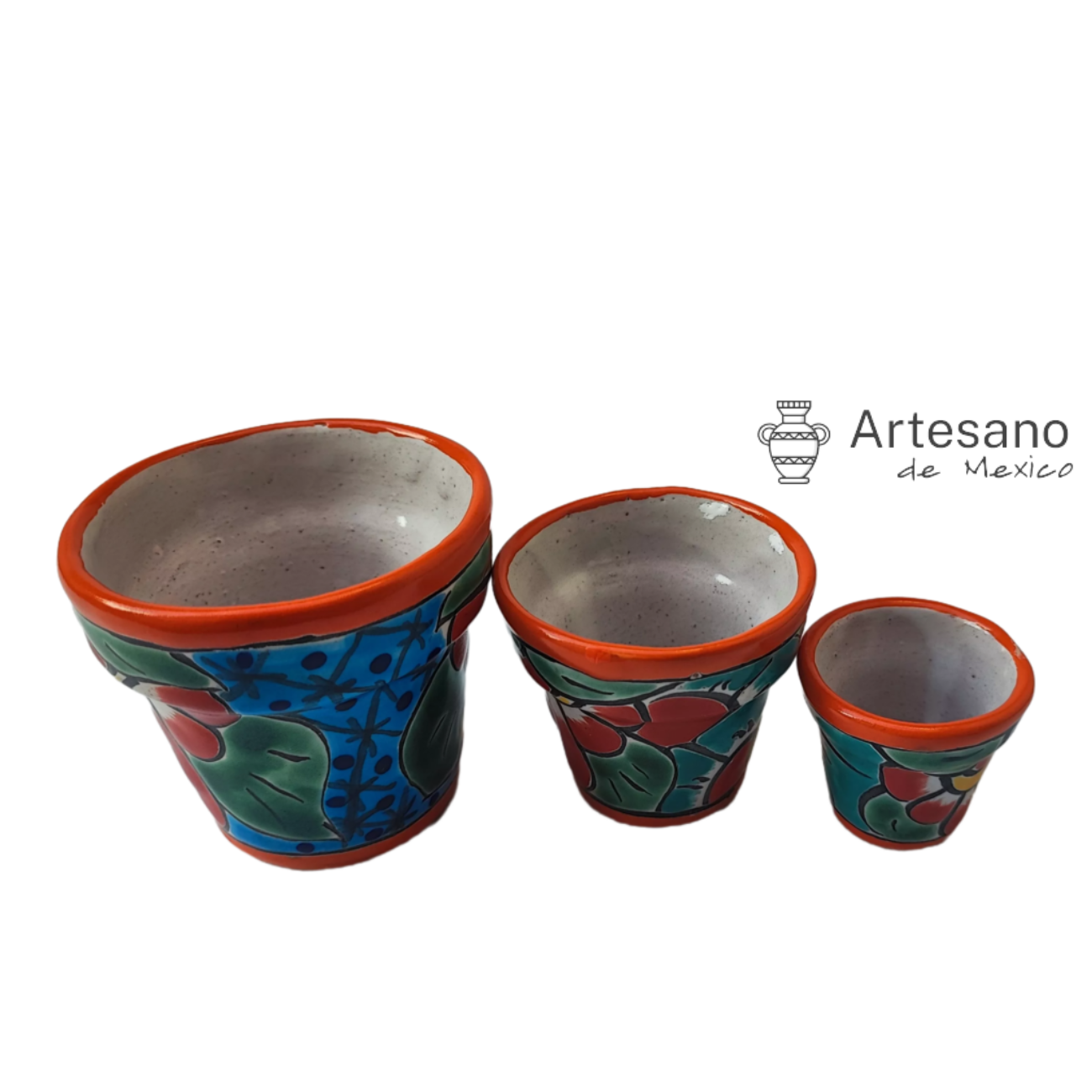 Talavera -style Mini Pot set