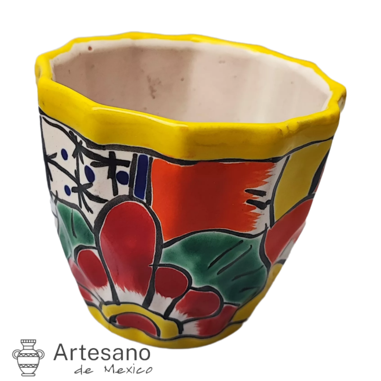 Talavera -style Mini Pot