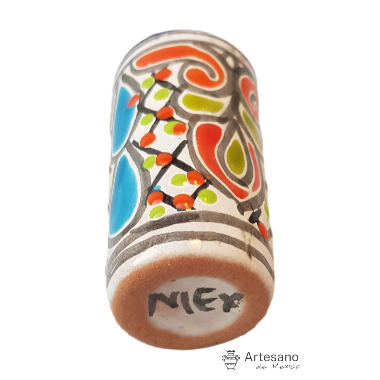 Talavera -style shot glass