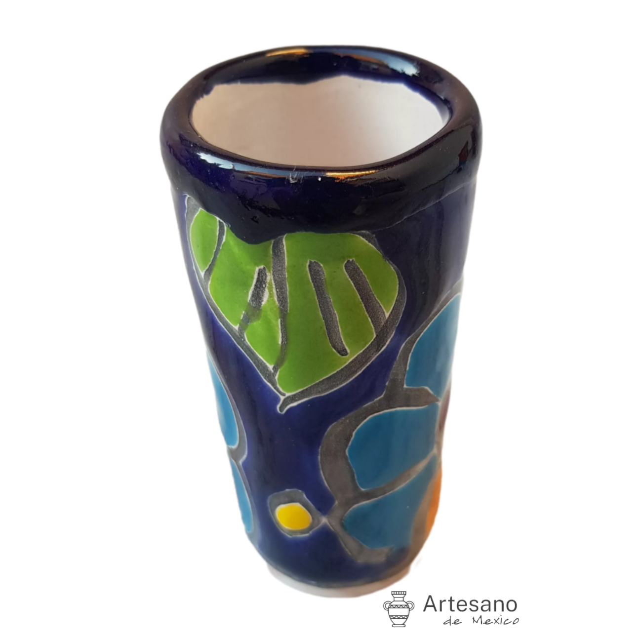 Talavera -style shot glass