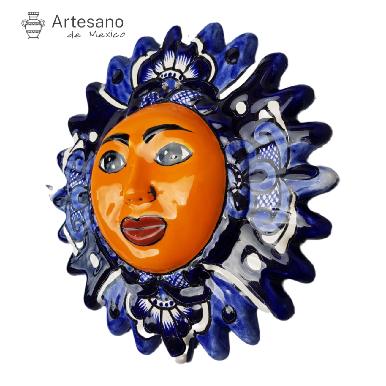 Talavera – style Sun Face