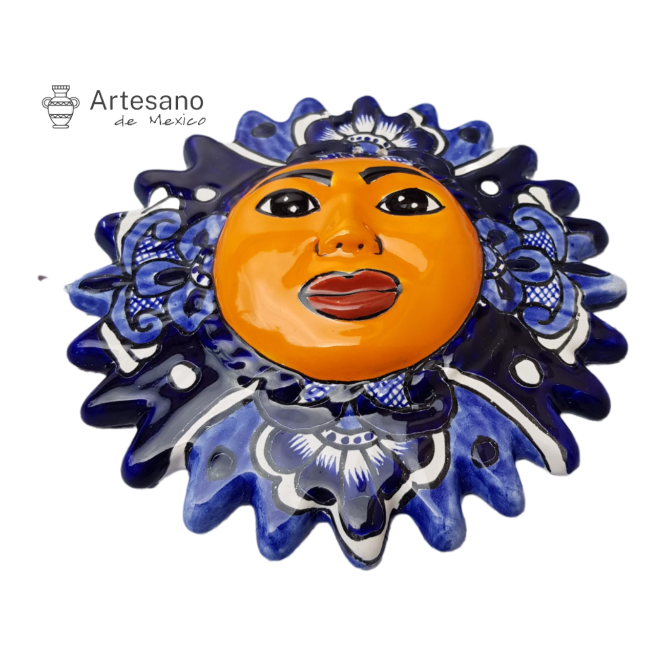 Talavera – style Sun Face