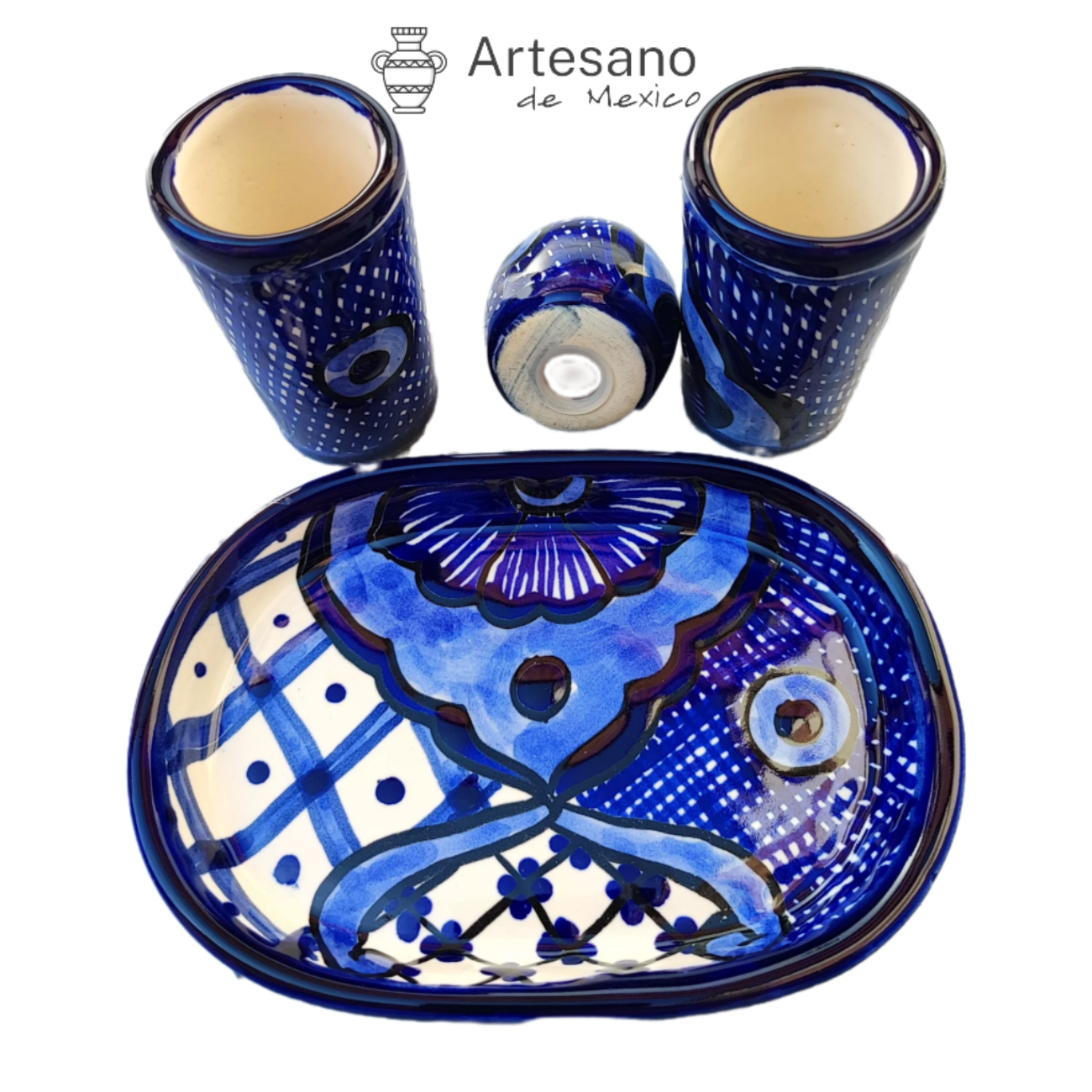 Talavera – style Tequila set