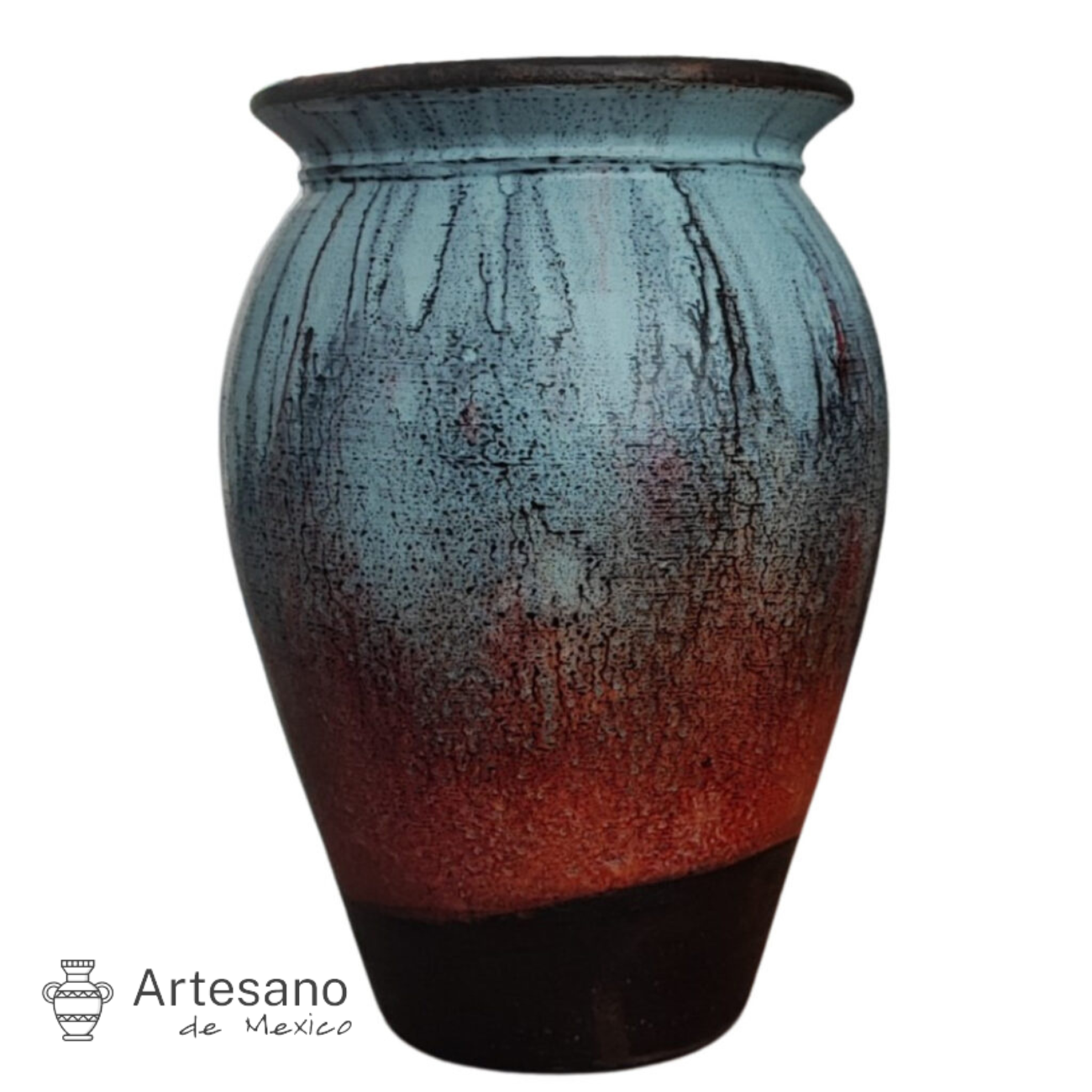 Mexican Hand Made Hand Painted Vase