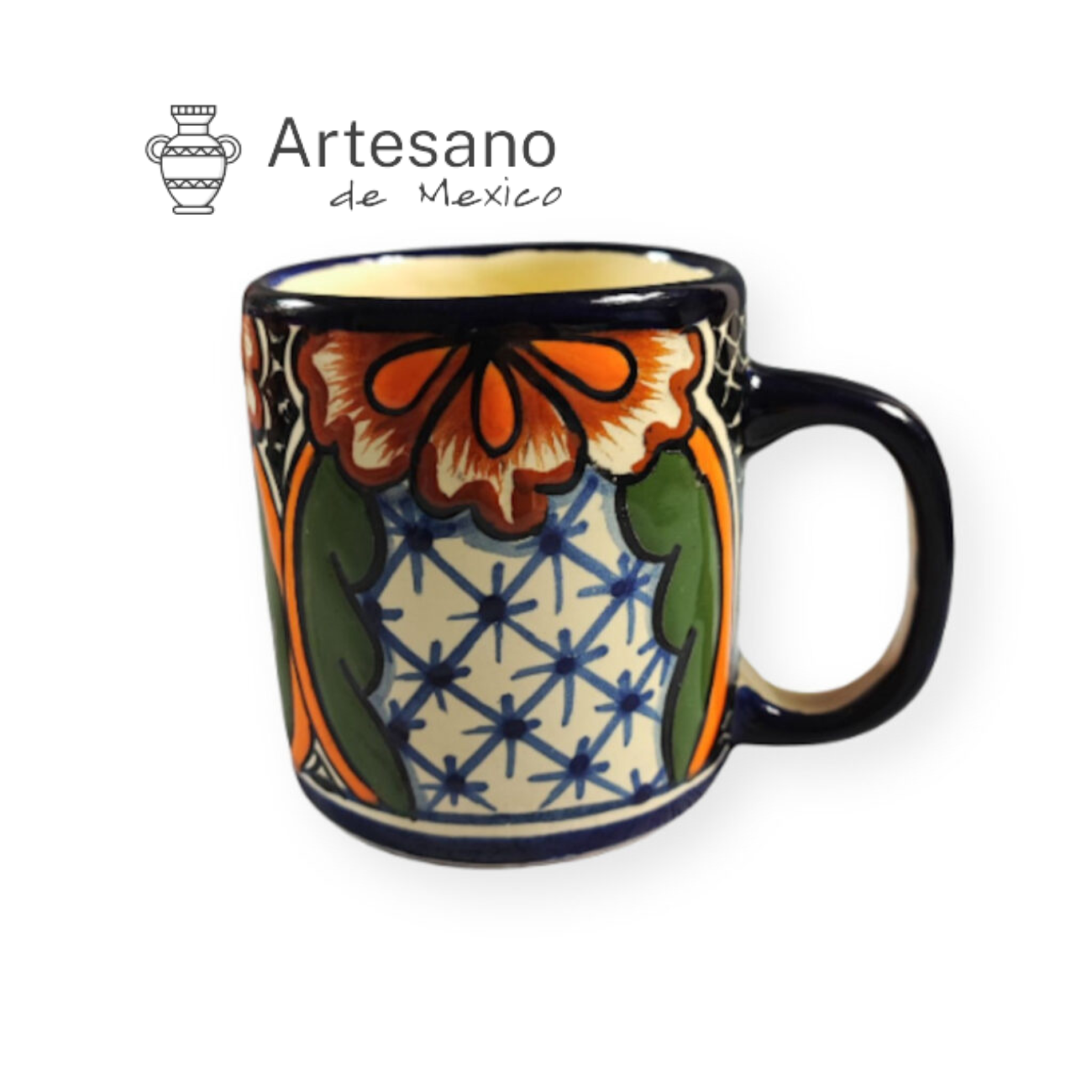 Talavera- Style Hand Painted Mug