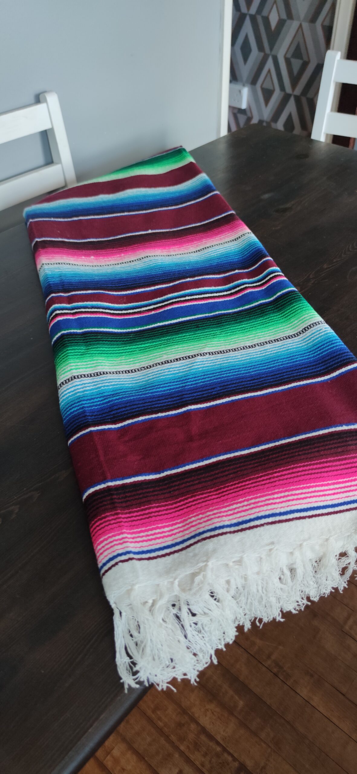 Authentic handwoven Mexican tablecloth