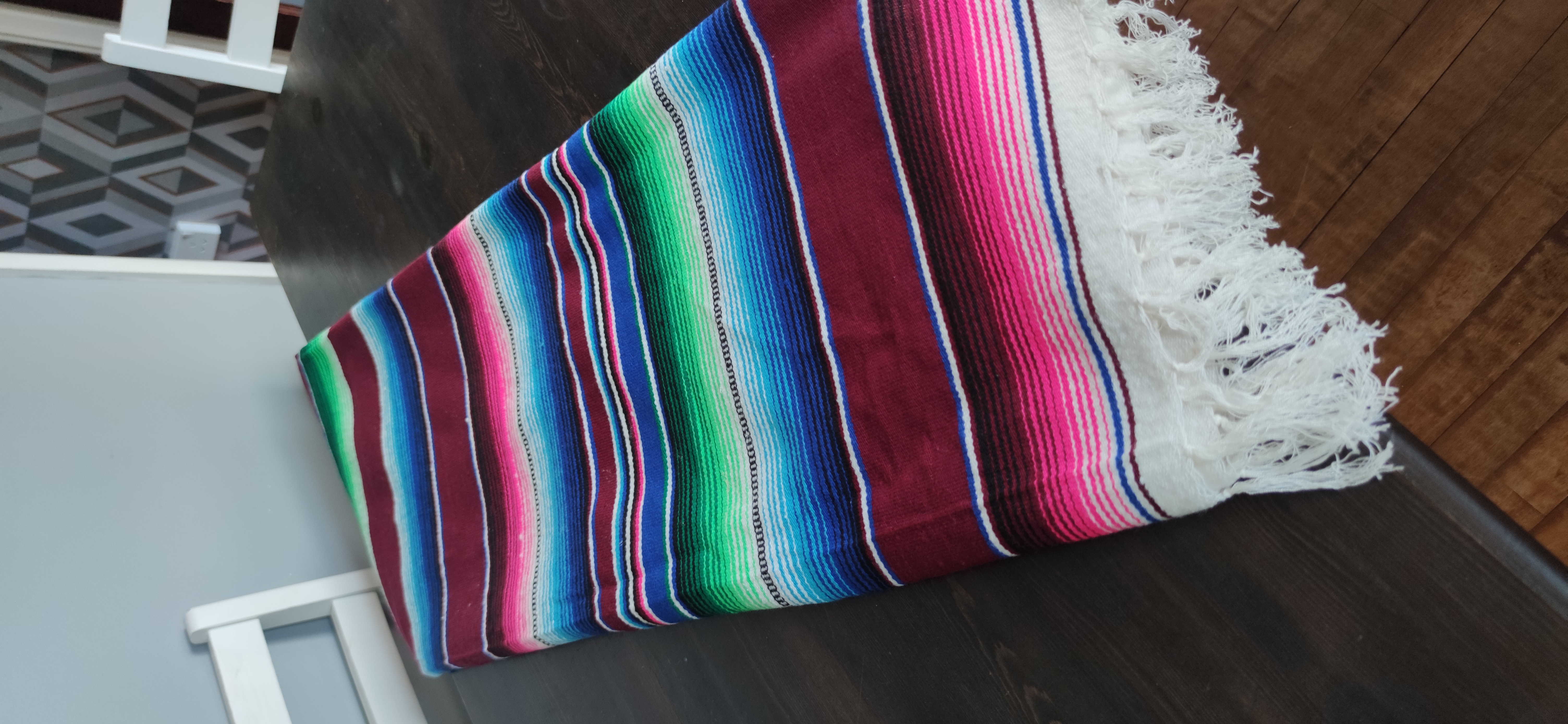 Authentic handwoven Mexican tablecloth