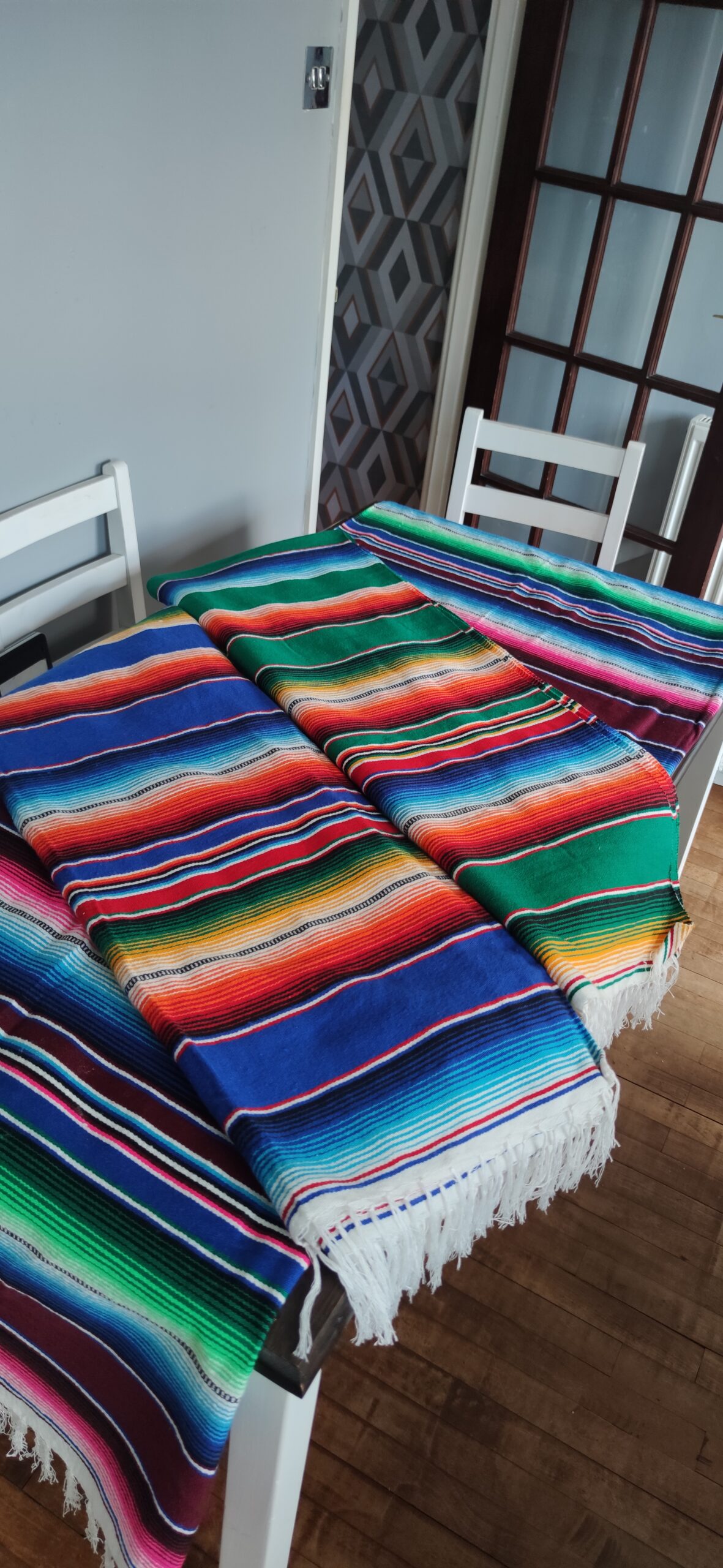 Authentic handwoven Mexican tablecloth