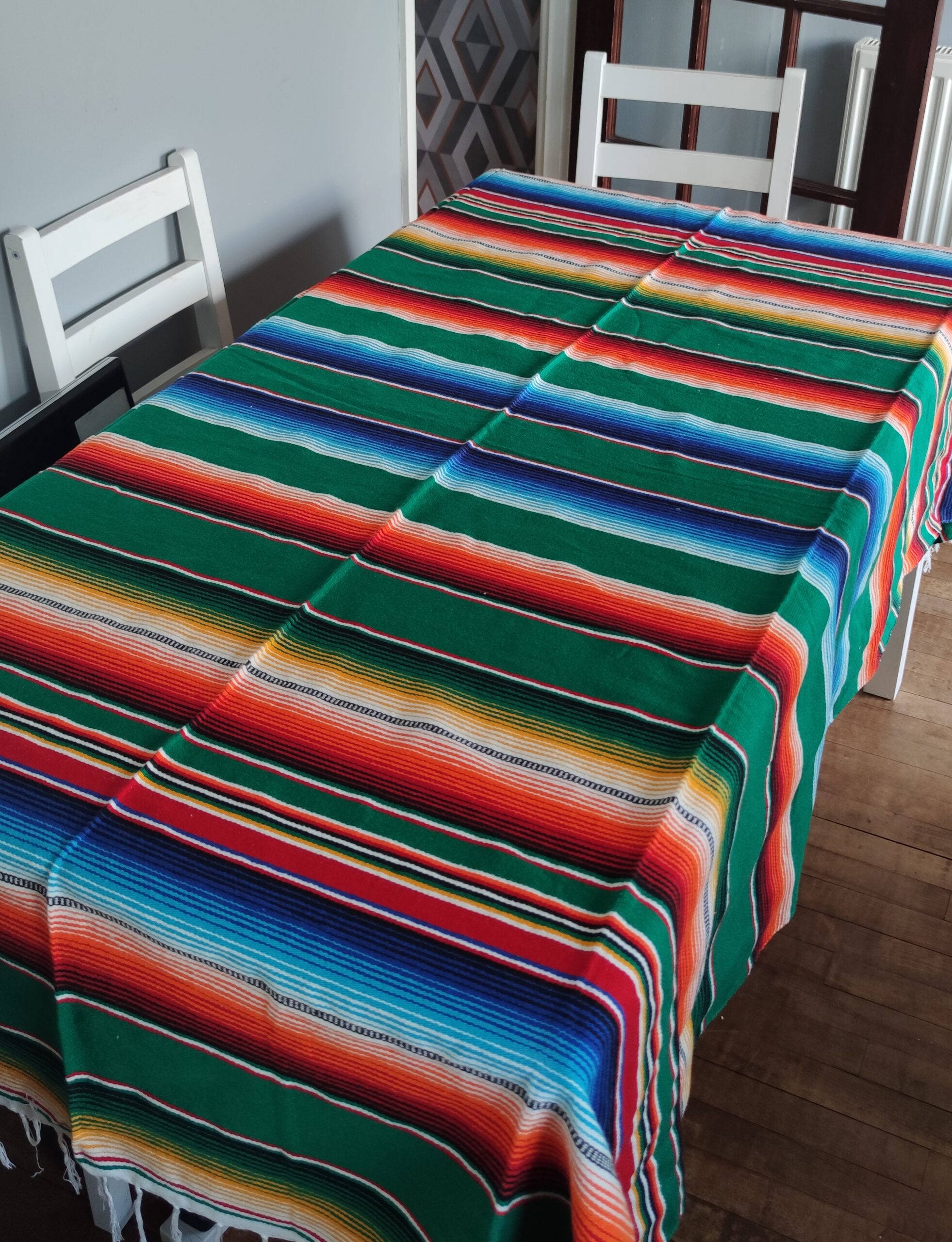 Authentic handwoven Mexican tablecloth