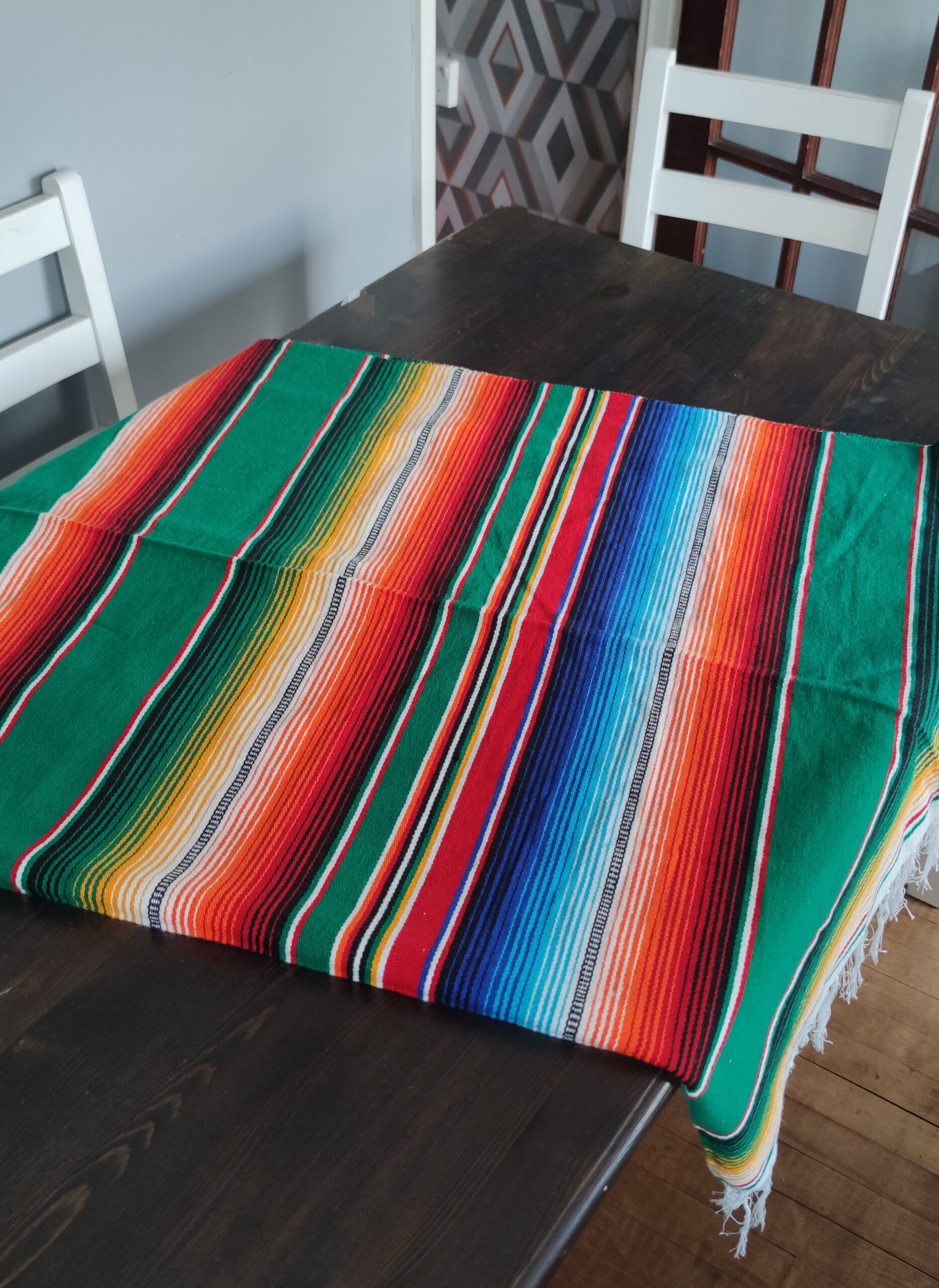Authentic handwoven Mexican tablecloth
