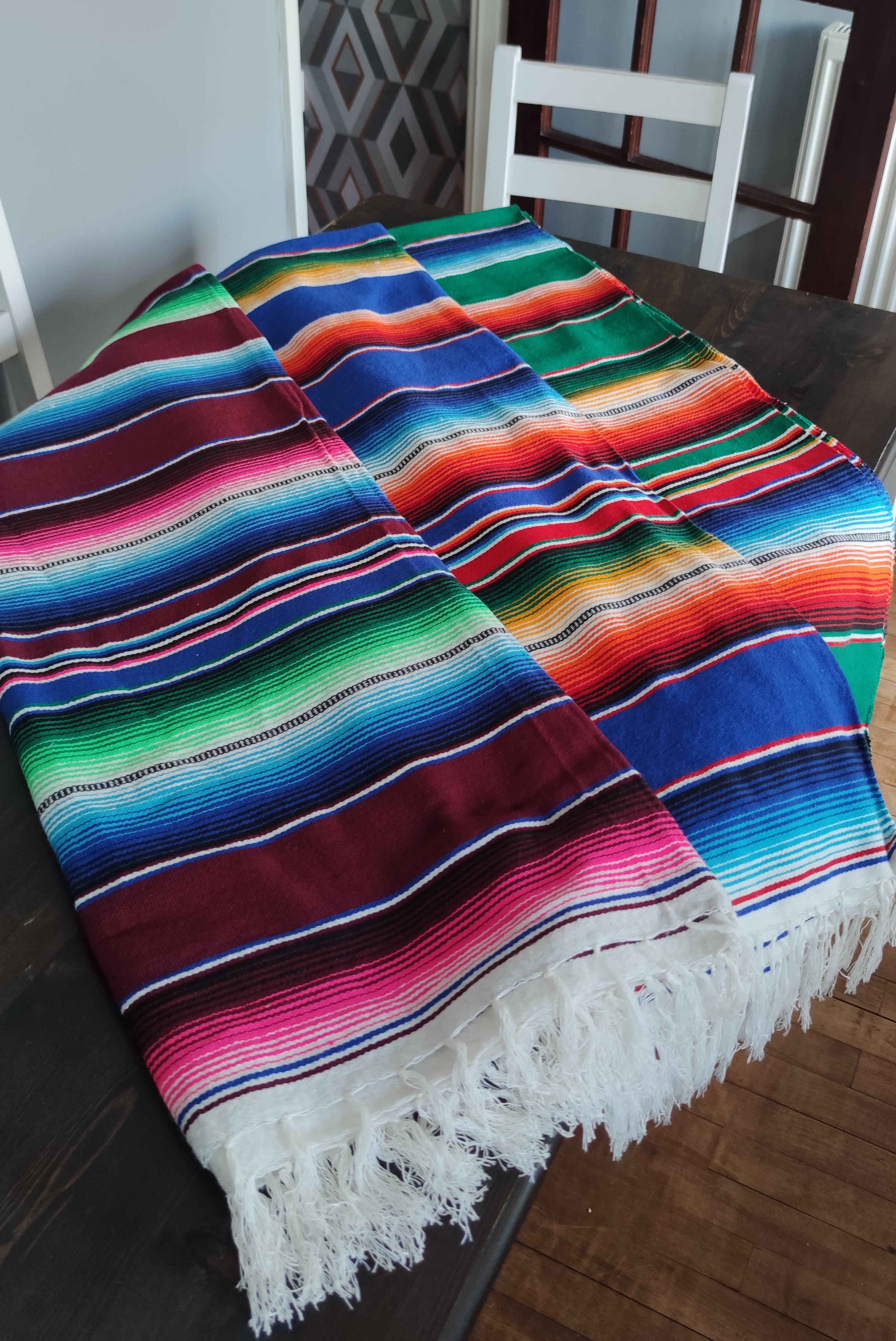 Authentic handwoven Mexican tablecloth