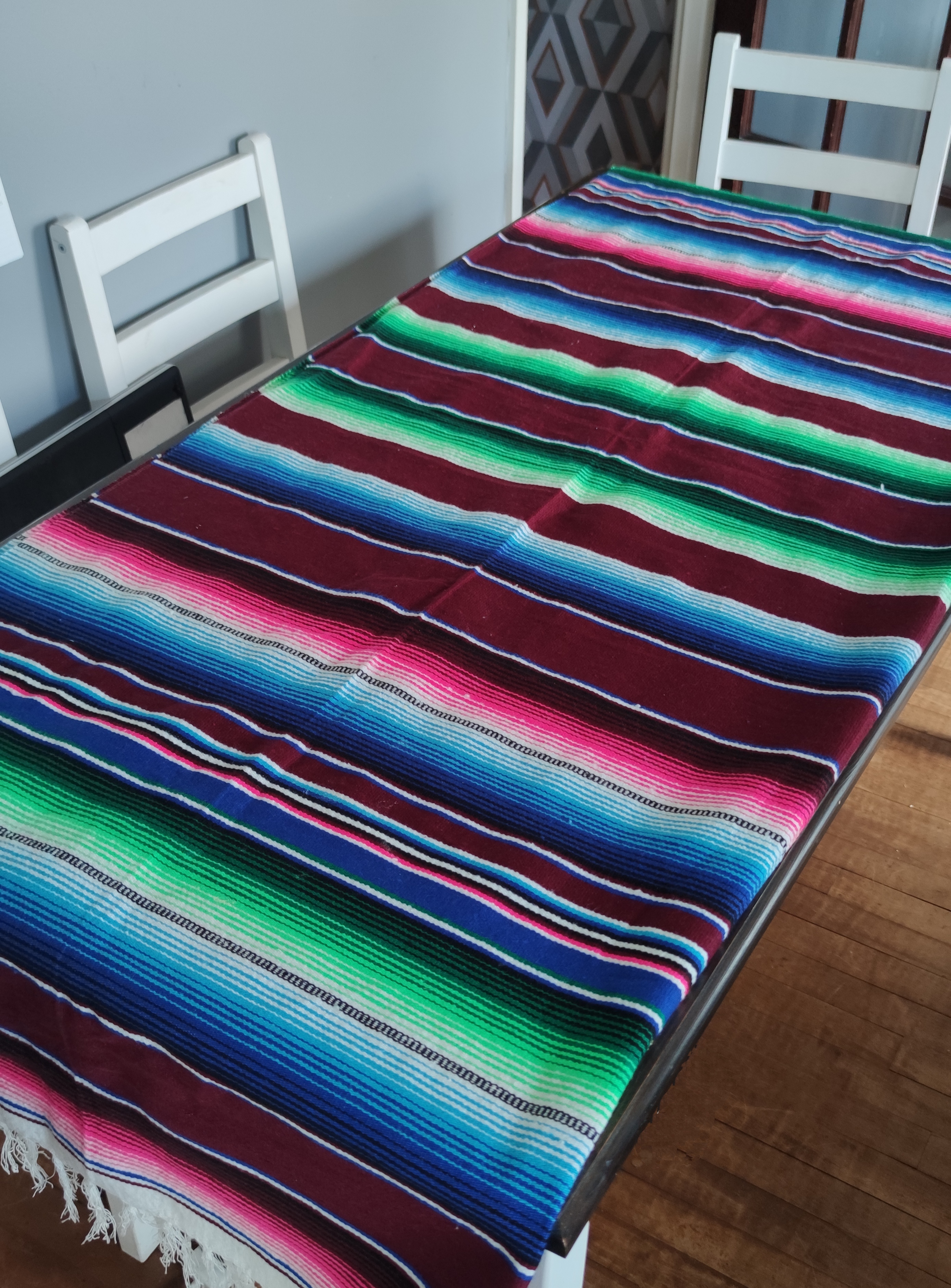 Authentic handwoven Mexican tablecloth