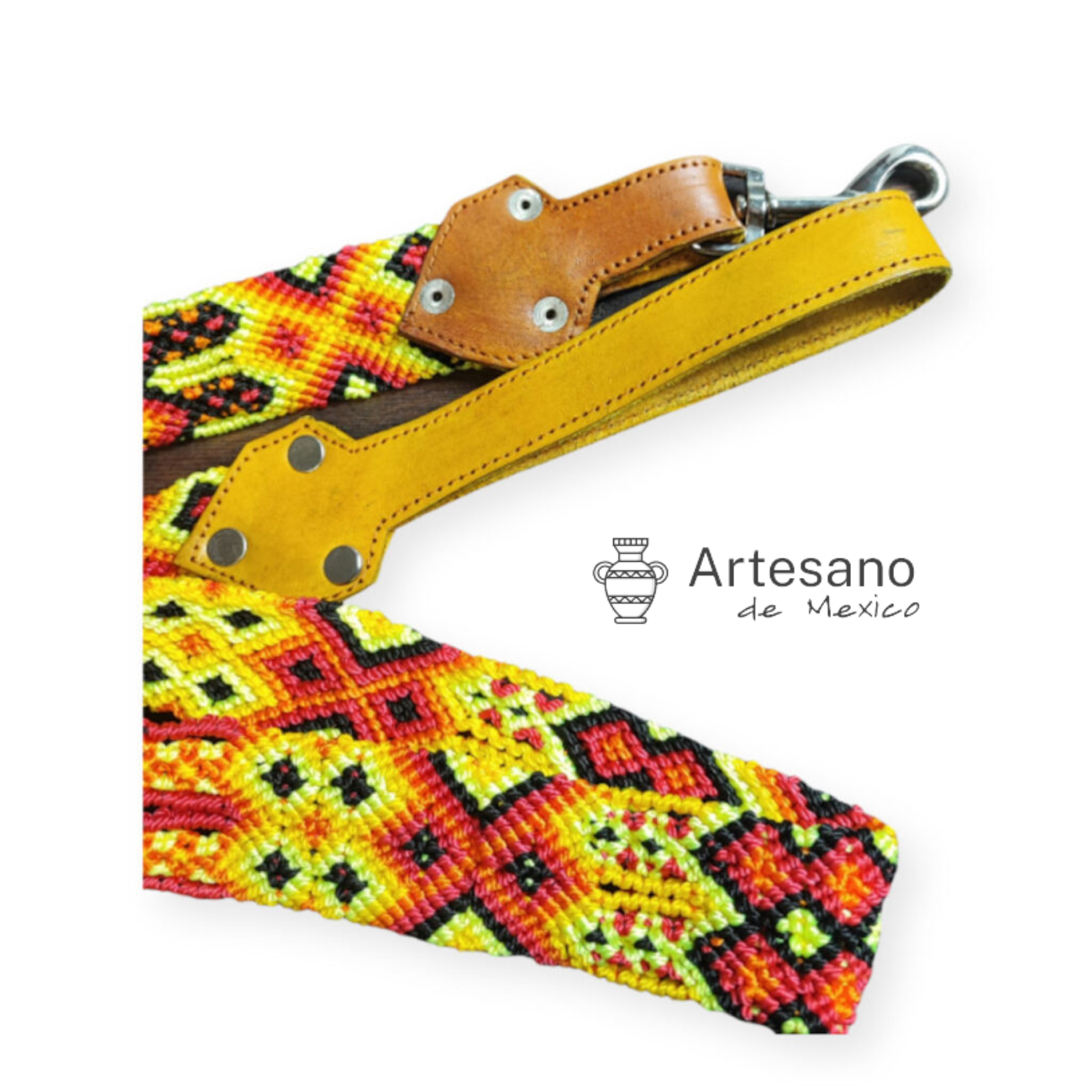 Mexican hand-woven dog  leash L size