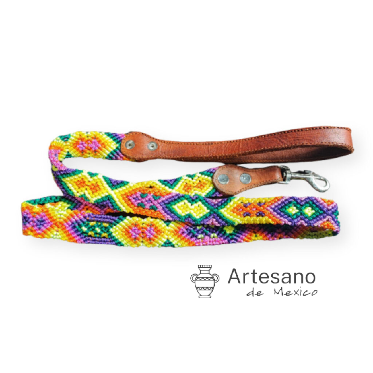 Mexican hand-woven dog  leash M Size