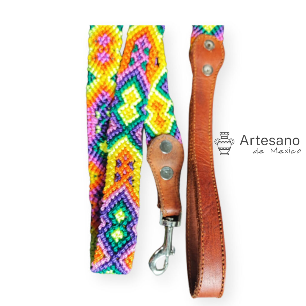 Mexican hand-woven dog  leash M Size