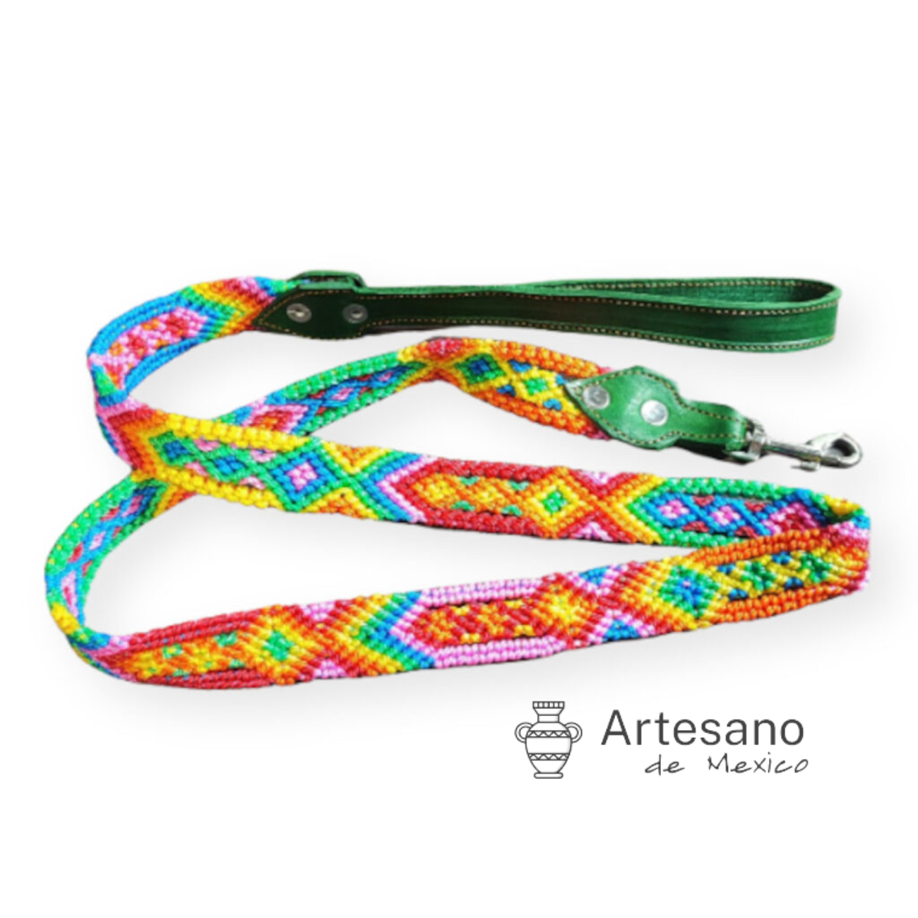 Mexican hand-woven dog  leash M Size