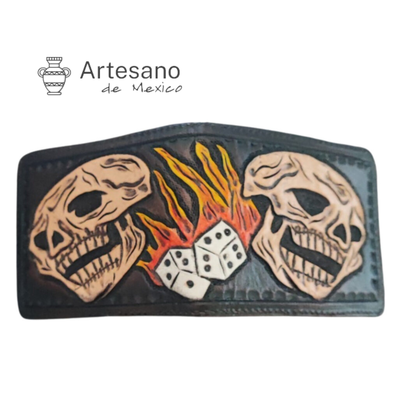Authentic handmade Mexican leather wallet