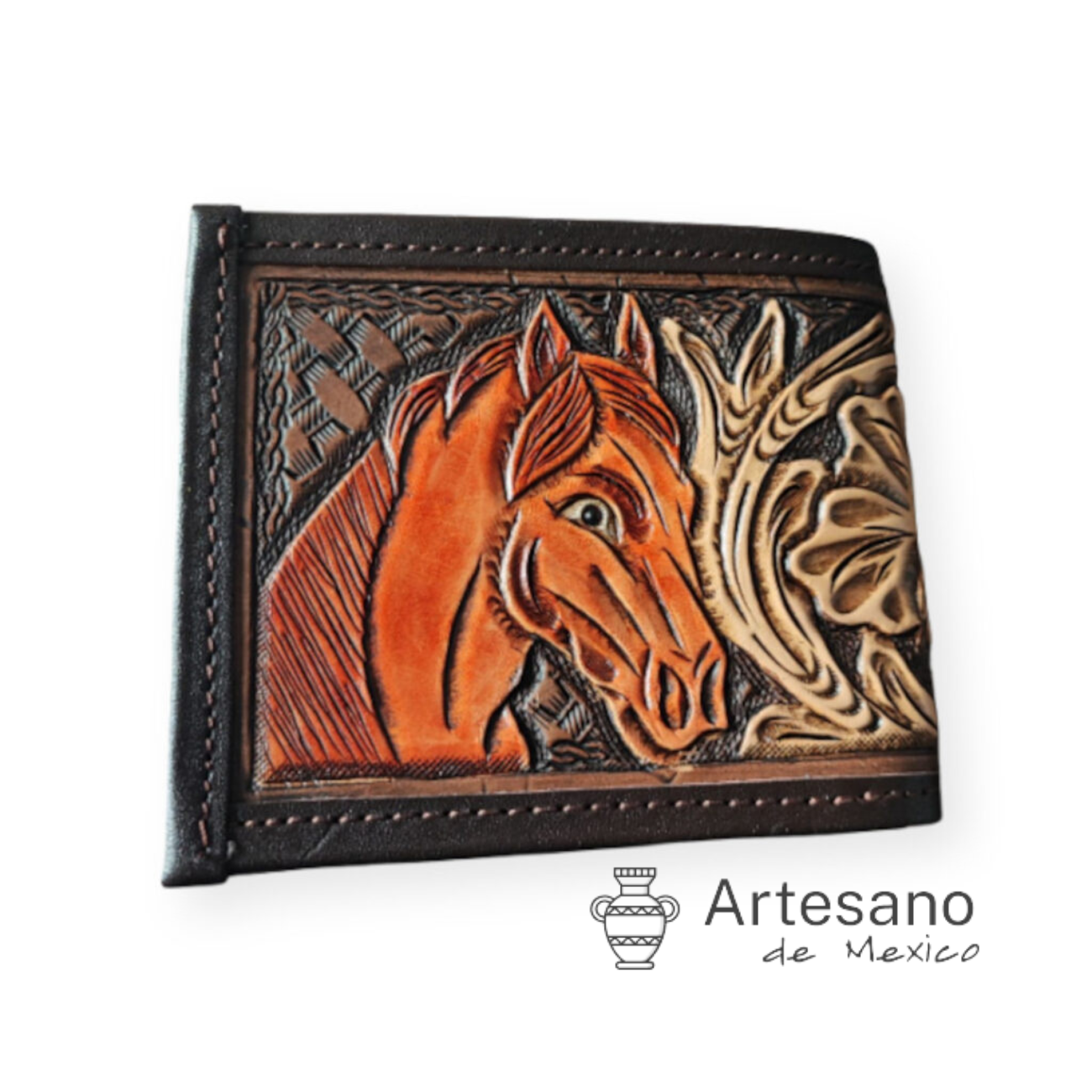 Authentic handmade Mexican leather wallet