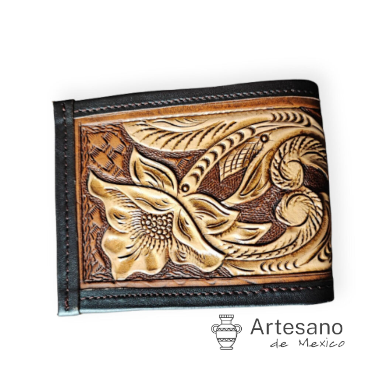Authentic handmade Mexican leather wallet