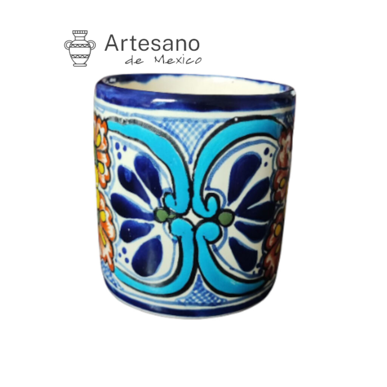 Talavera- Style Hand Painted Mug