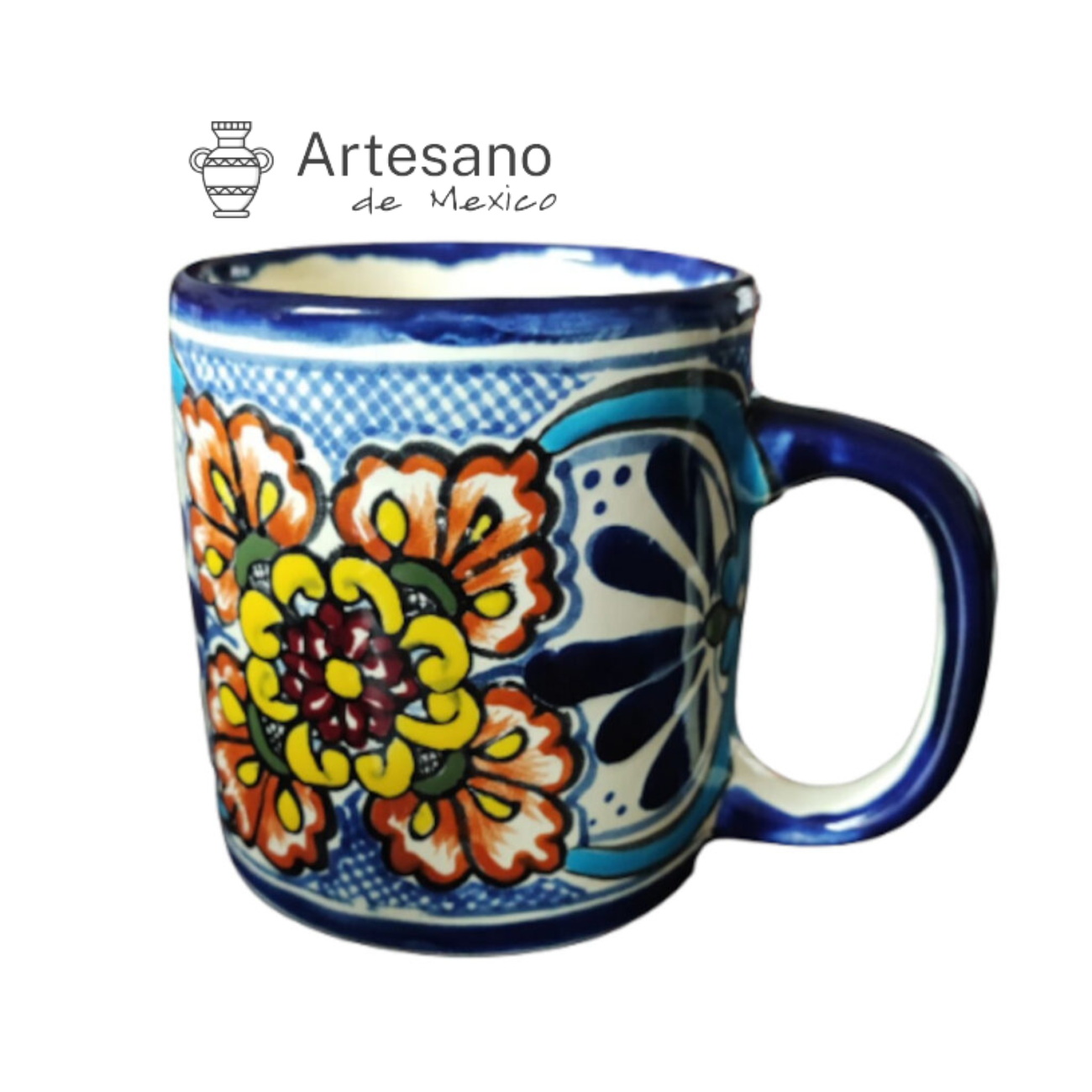 Talavera- Style Hand Painted Mug