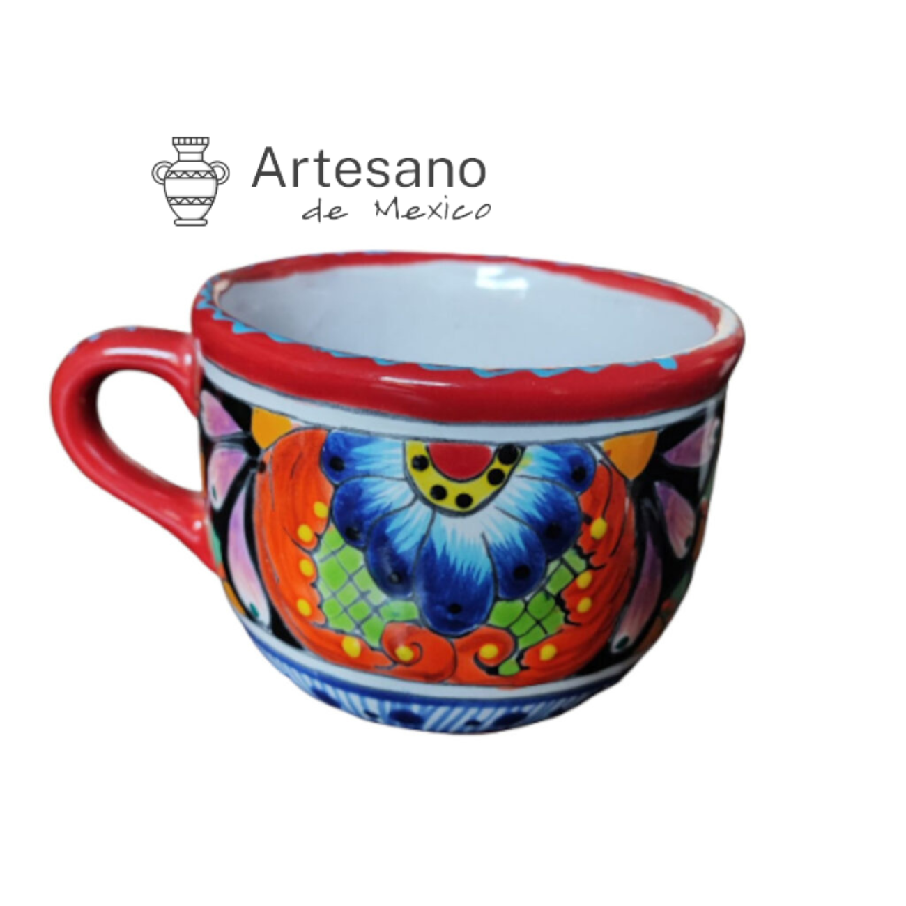 Talavera- Style Hand Painted Mug