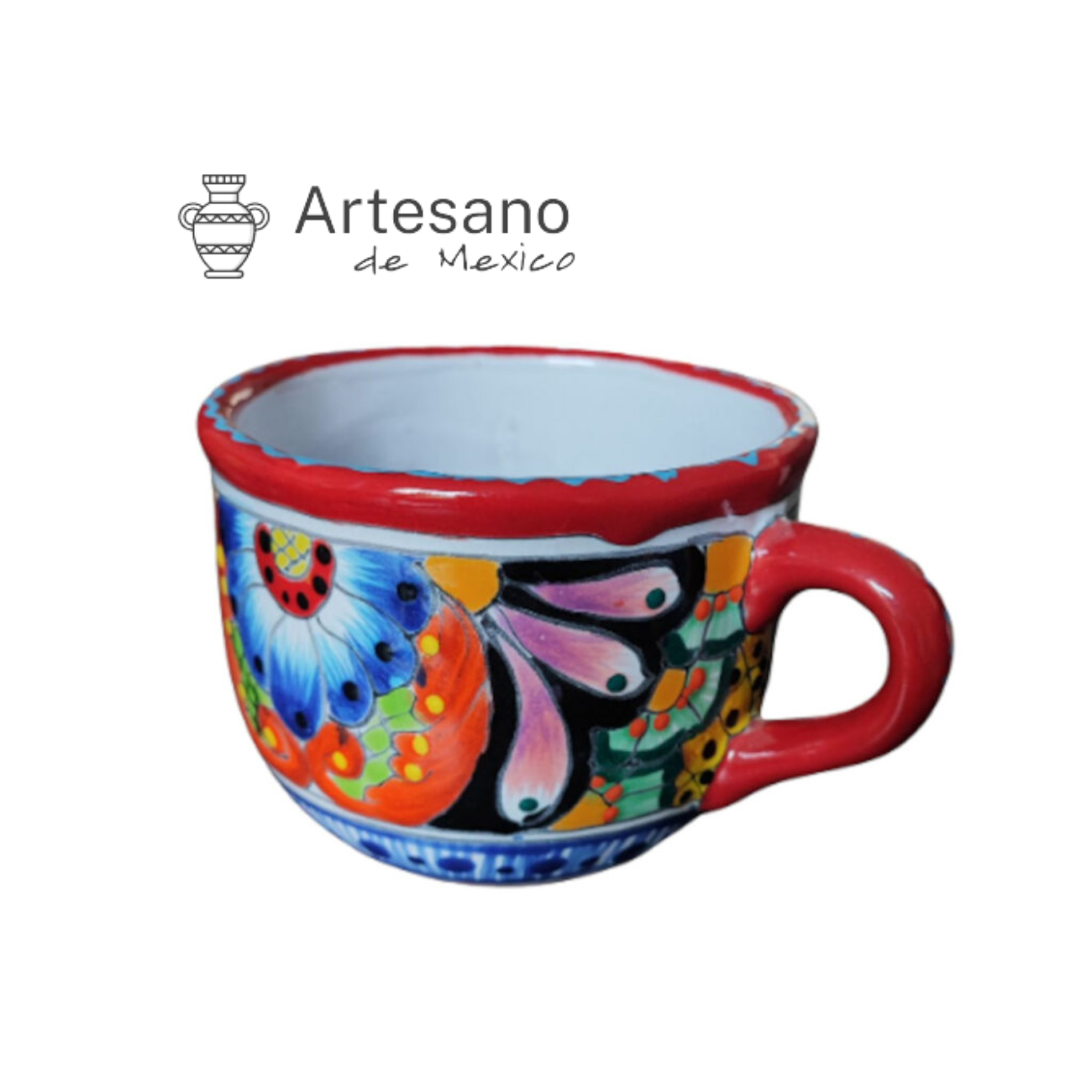 Talavera- Style Hand Painted Mug