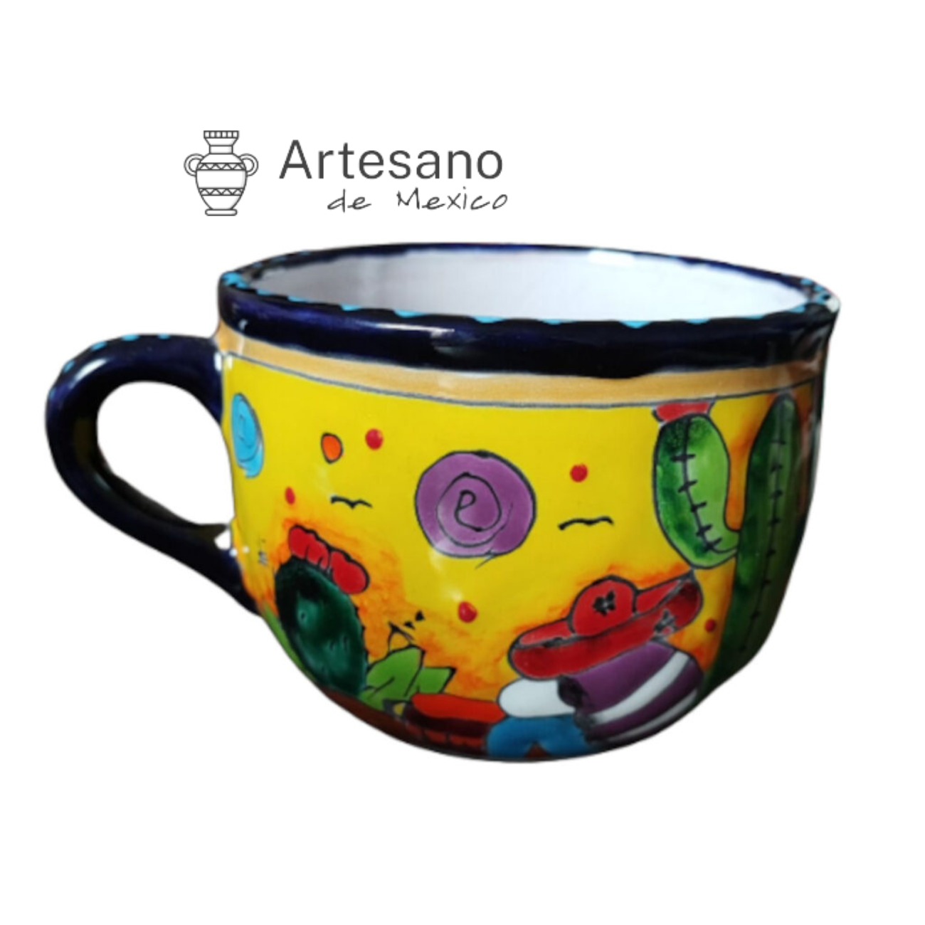 Talavera- Style Hand Painted Mug