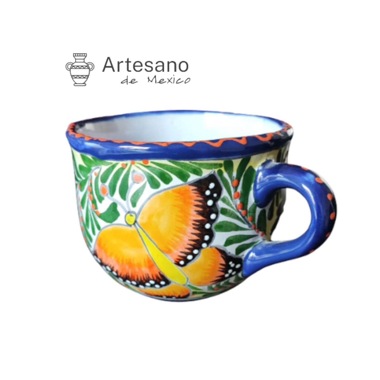 Talavera- Style Hand Painted Mug