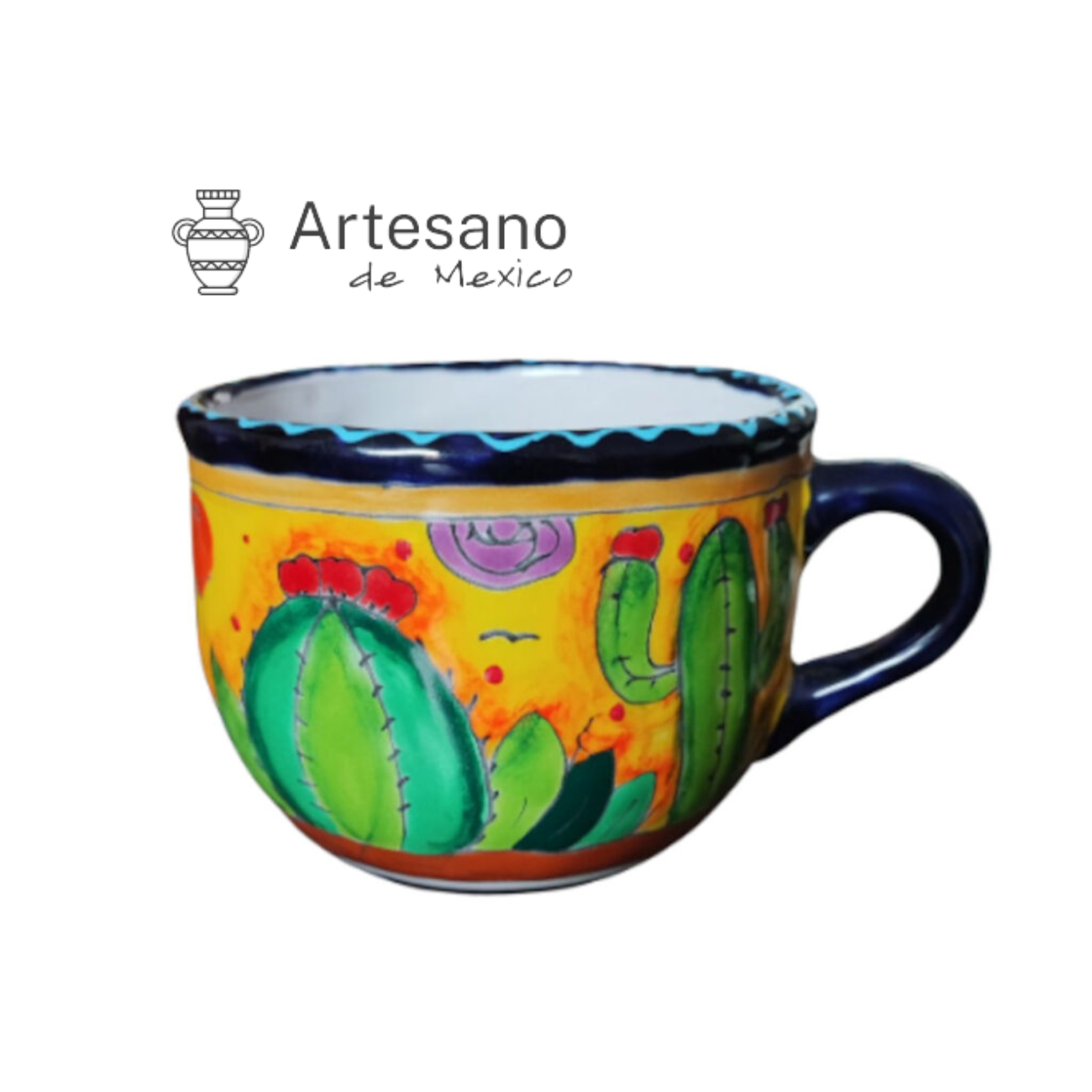 Talavera- Style Hand Painted Mug