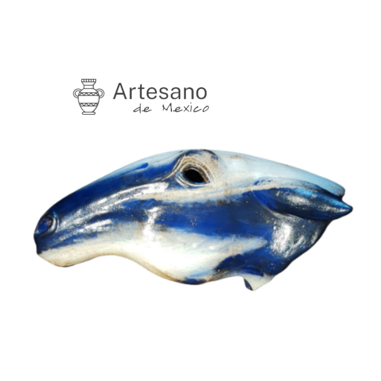 Mexican Hand Made Hand Painted Half A  Horse's Head