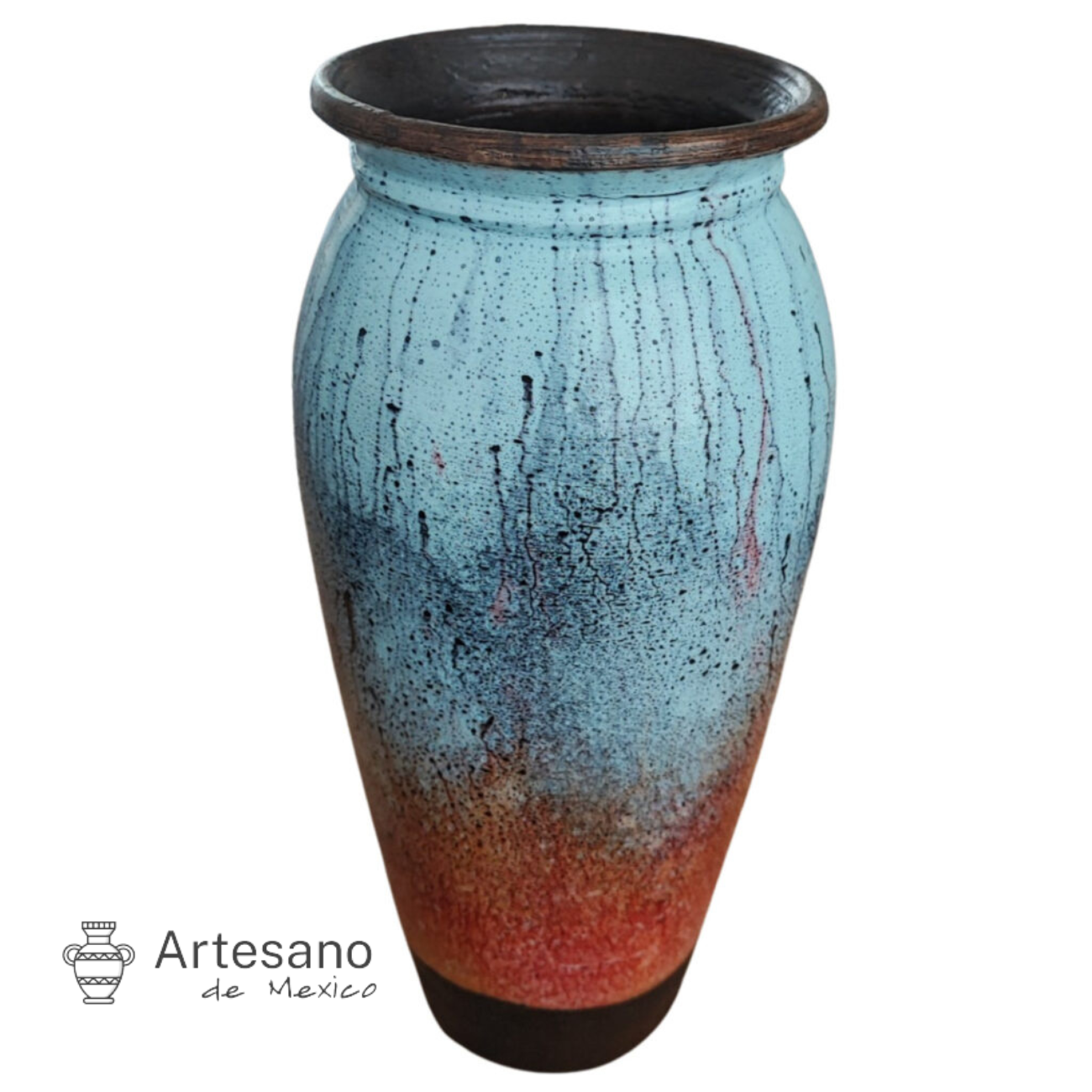 Mexican Hand Made Hand Painted Vase