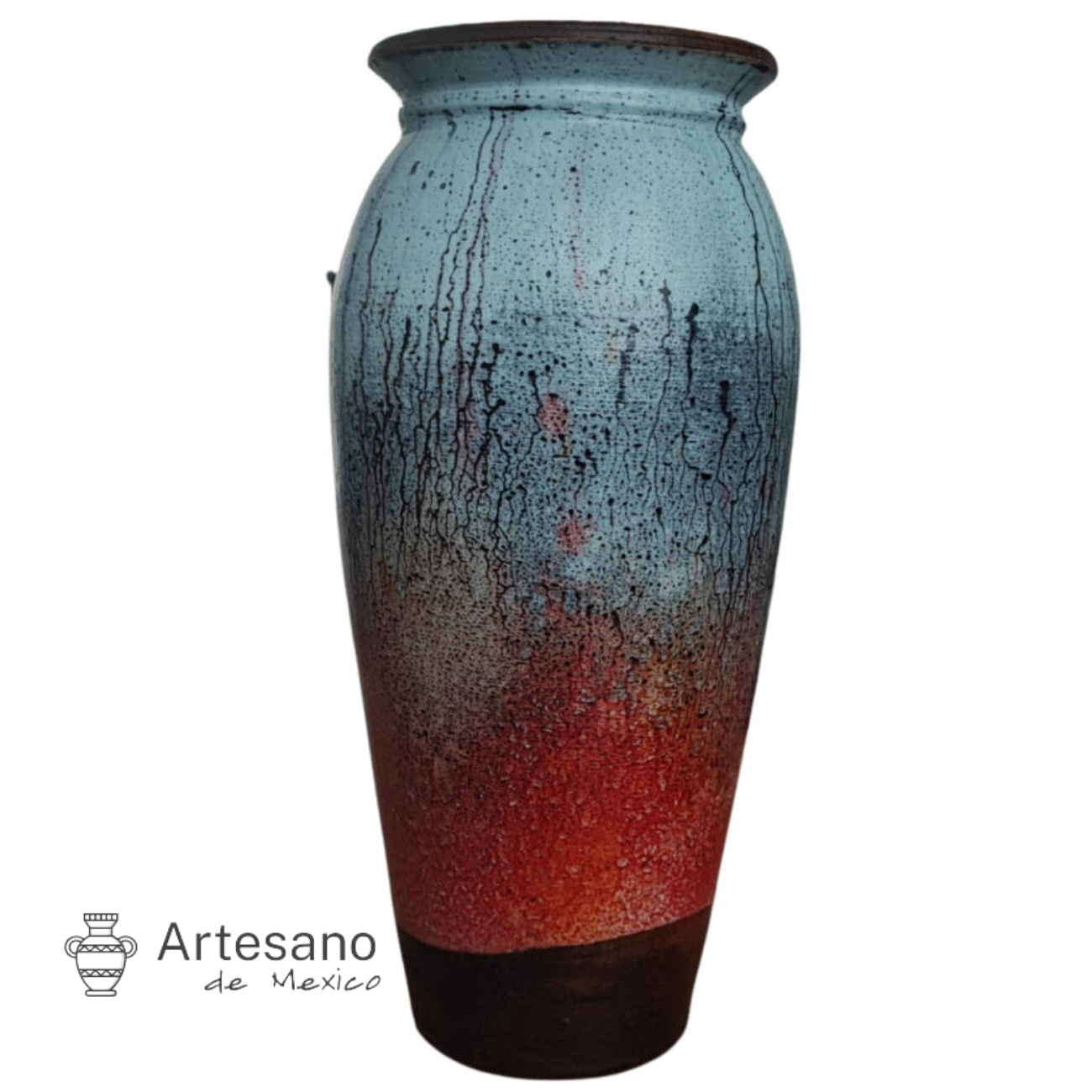 Mexican Hand Made Hand Painted Vase