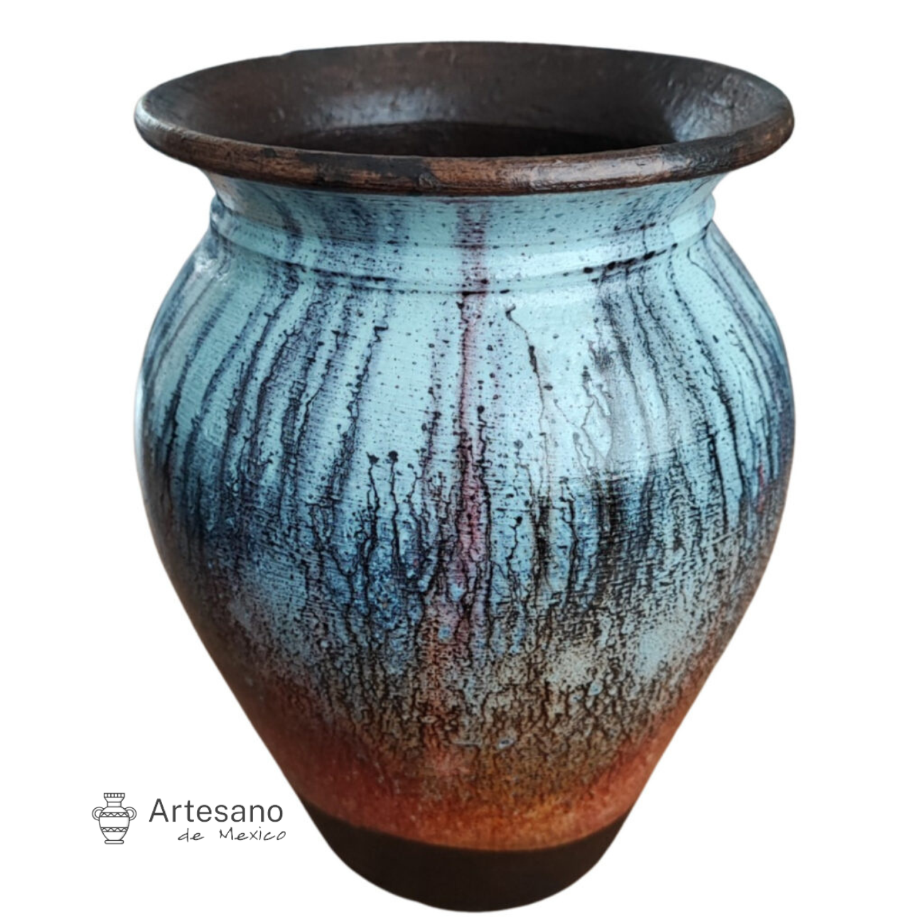 Mexican Hand Made Hand Painted Vase