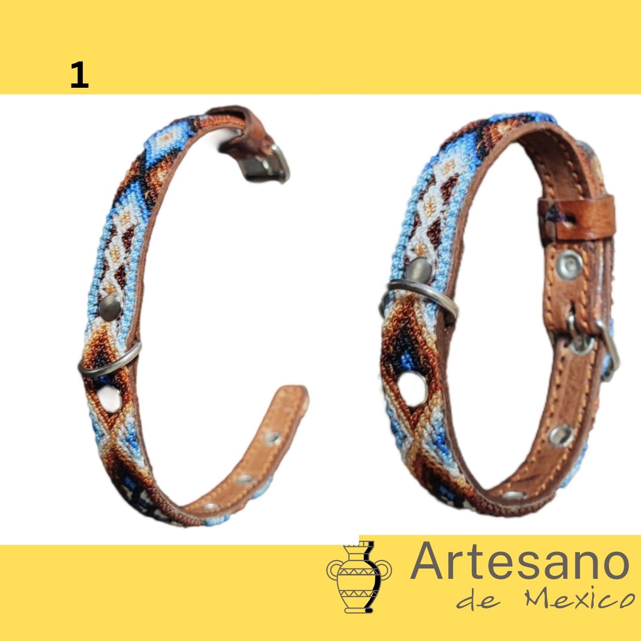 Mexican Hand Woven Dog Collars