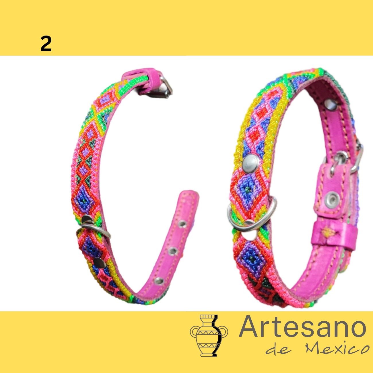 Mexican Hand Woven Dog Collars