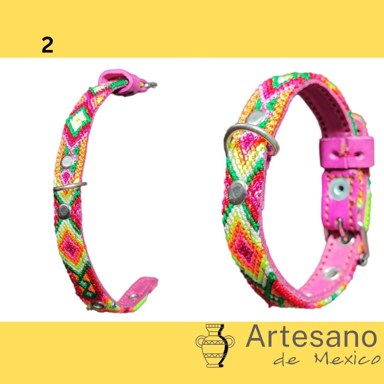 Mexican Hand Woven Dog Collars