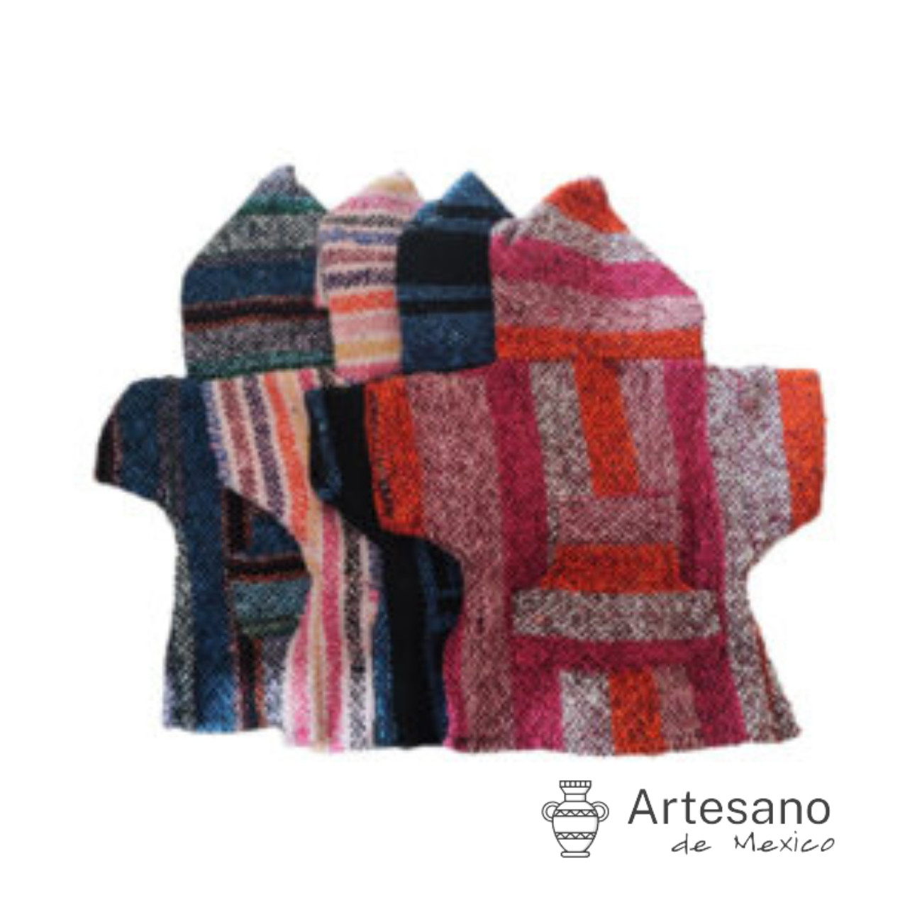 Mexican hand – woven hooded dog clothes.